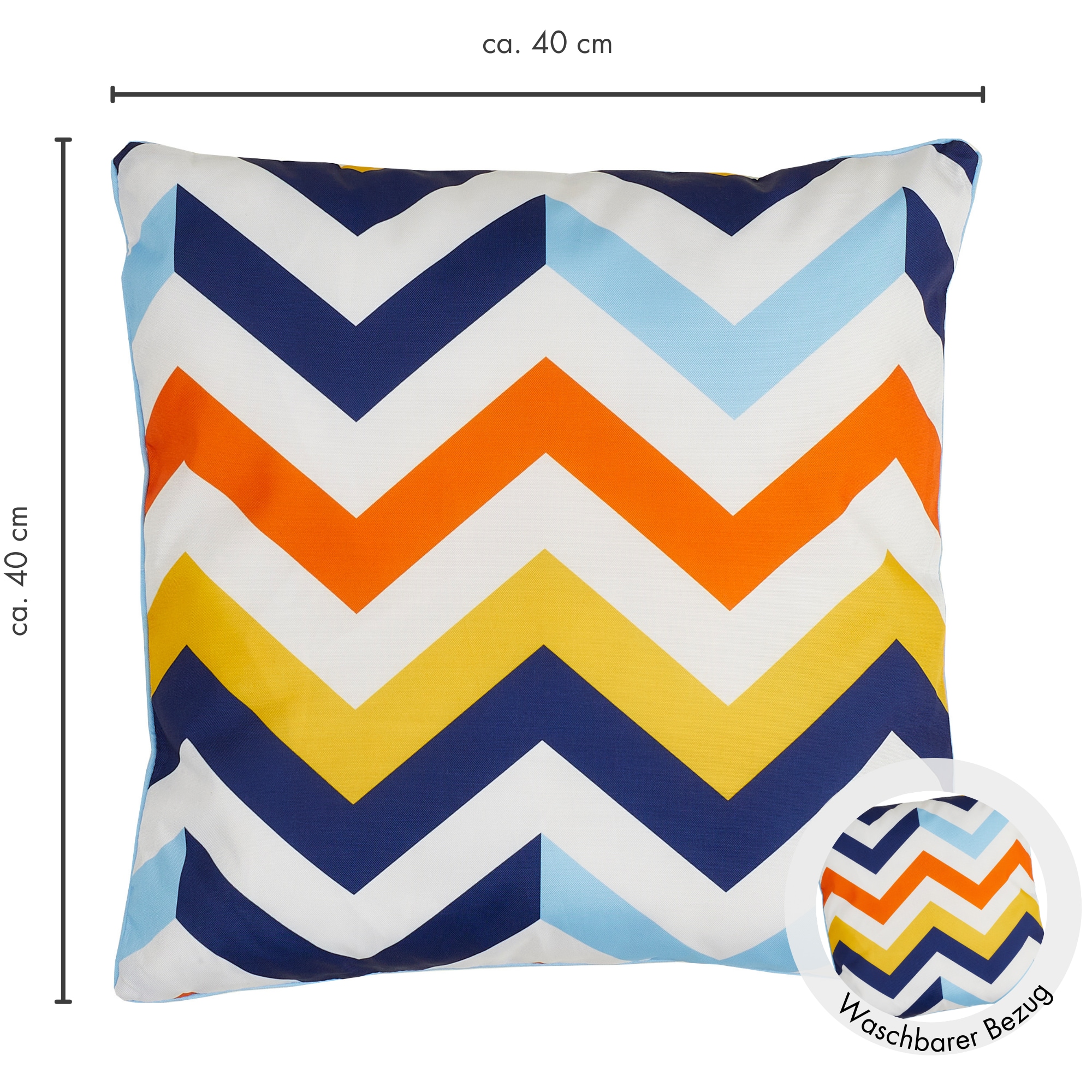 Andiamo Dekokissen »Helia, Kissenhülle mit Füllung« Sofakissen, modernes Design, eckig, 40x40, Outdoor geeignet