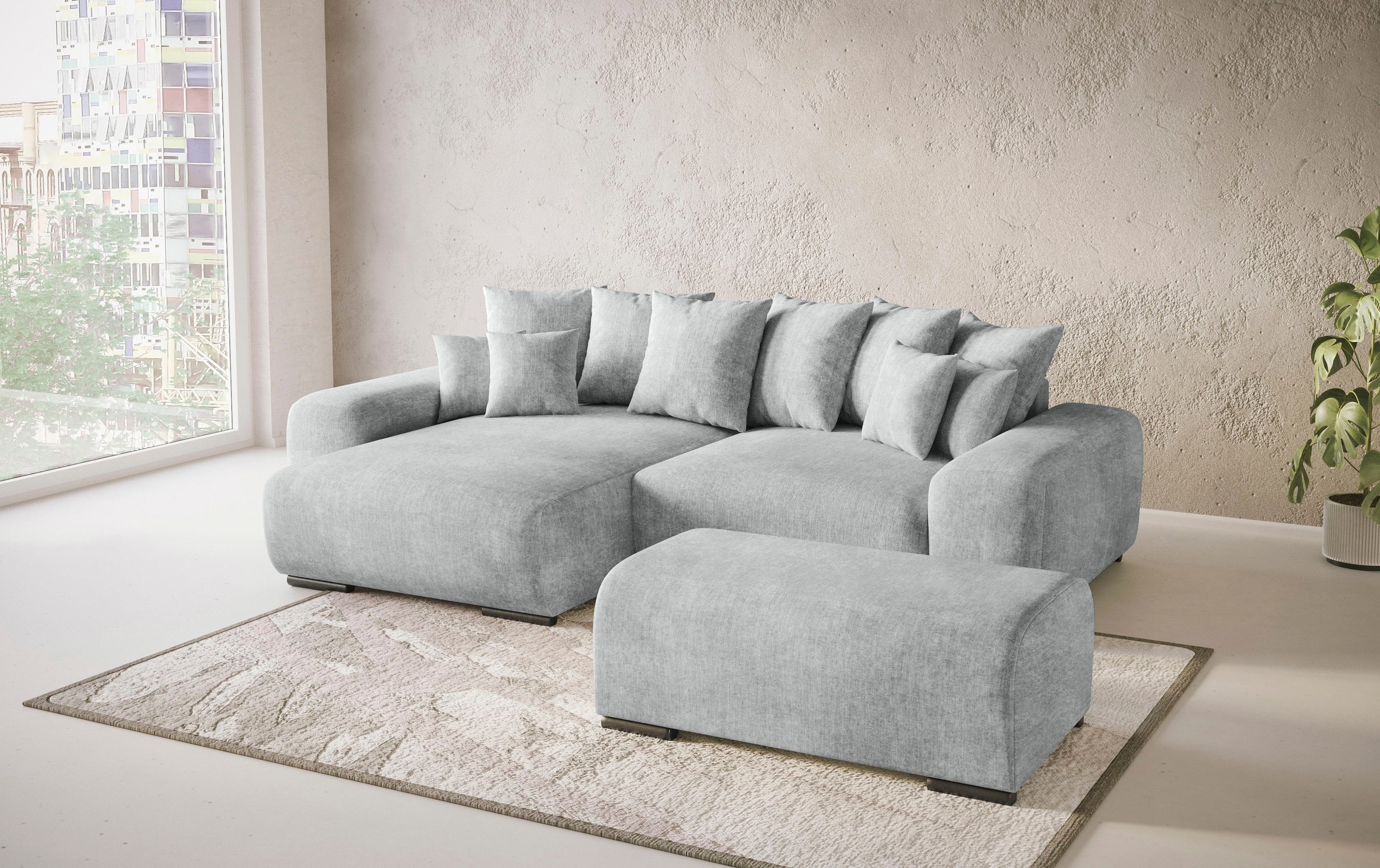 Mr. Couch Polsterecke »Sundance II«, Dauerschläfer mit EasyBett-Schlaffunktion, Bettkasten