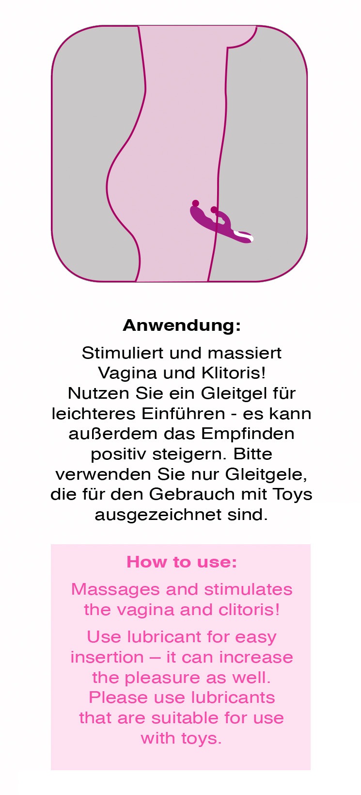 Javida Vibrator »Vibrator mit Wärmefunktion Heating Vibe«