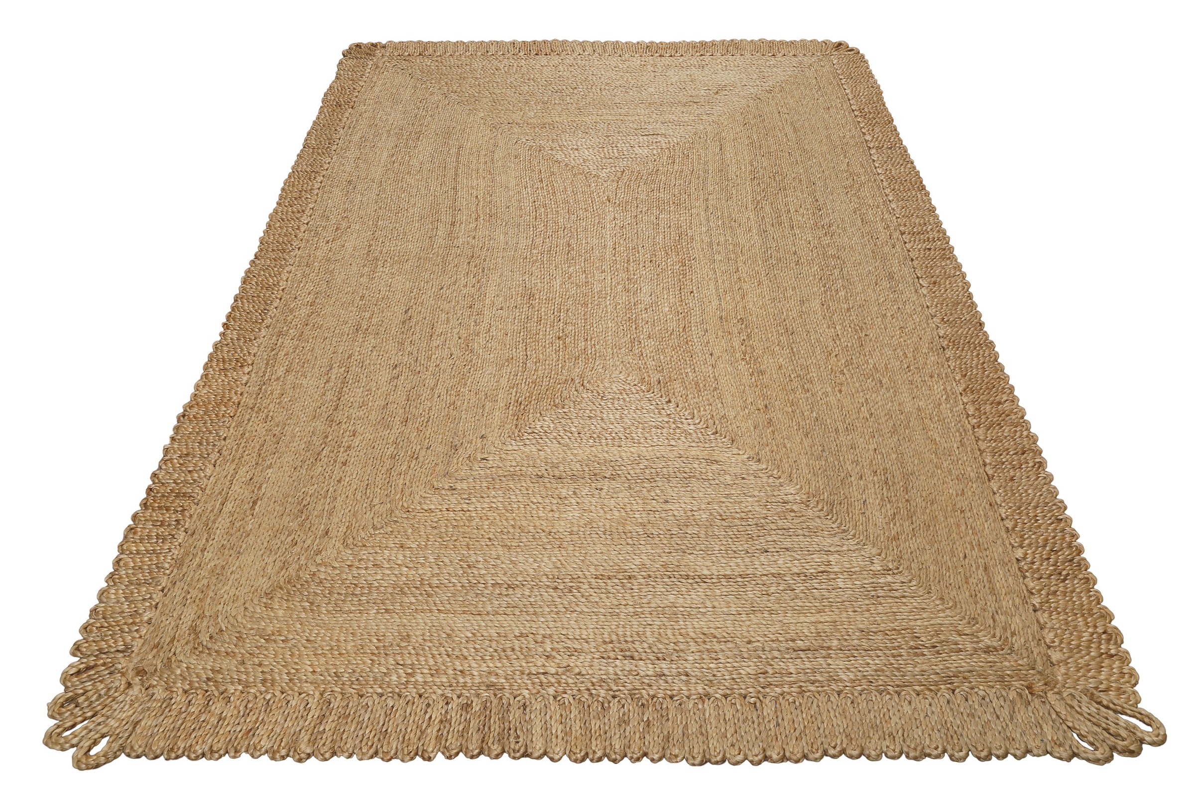 Green Looop Teppich »June«, rechteckig, 12 mm Höhe, handgewebt, robust, strapazierfähig, skandinavisch, Naturfaser