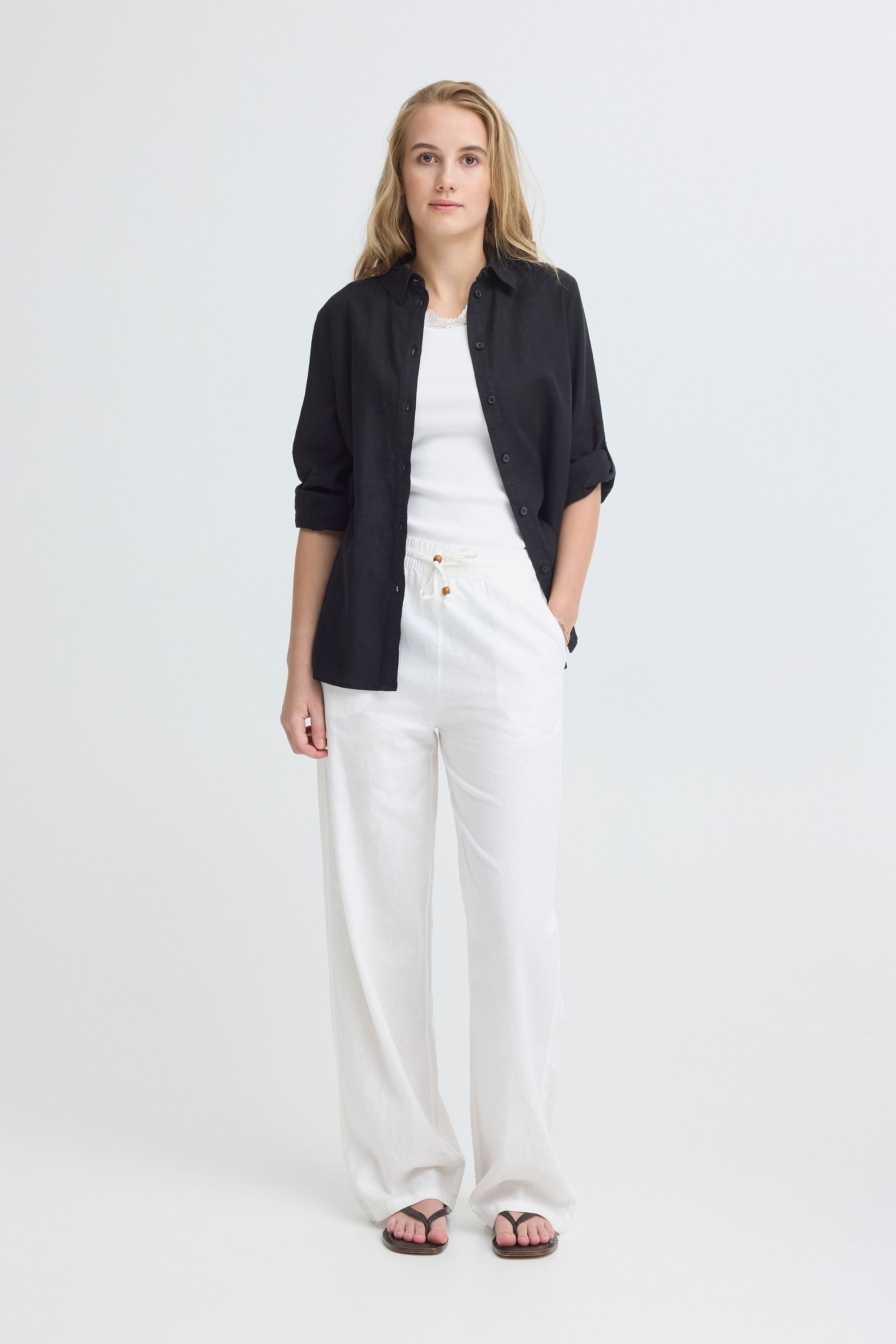 OXMO Leinenhose »Leinenhose OXAlfa Linen Mix«