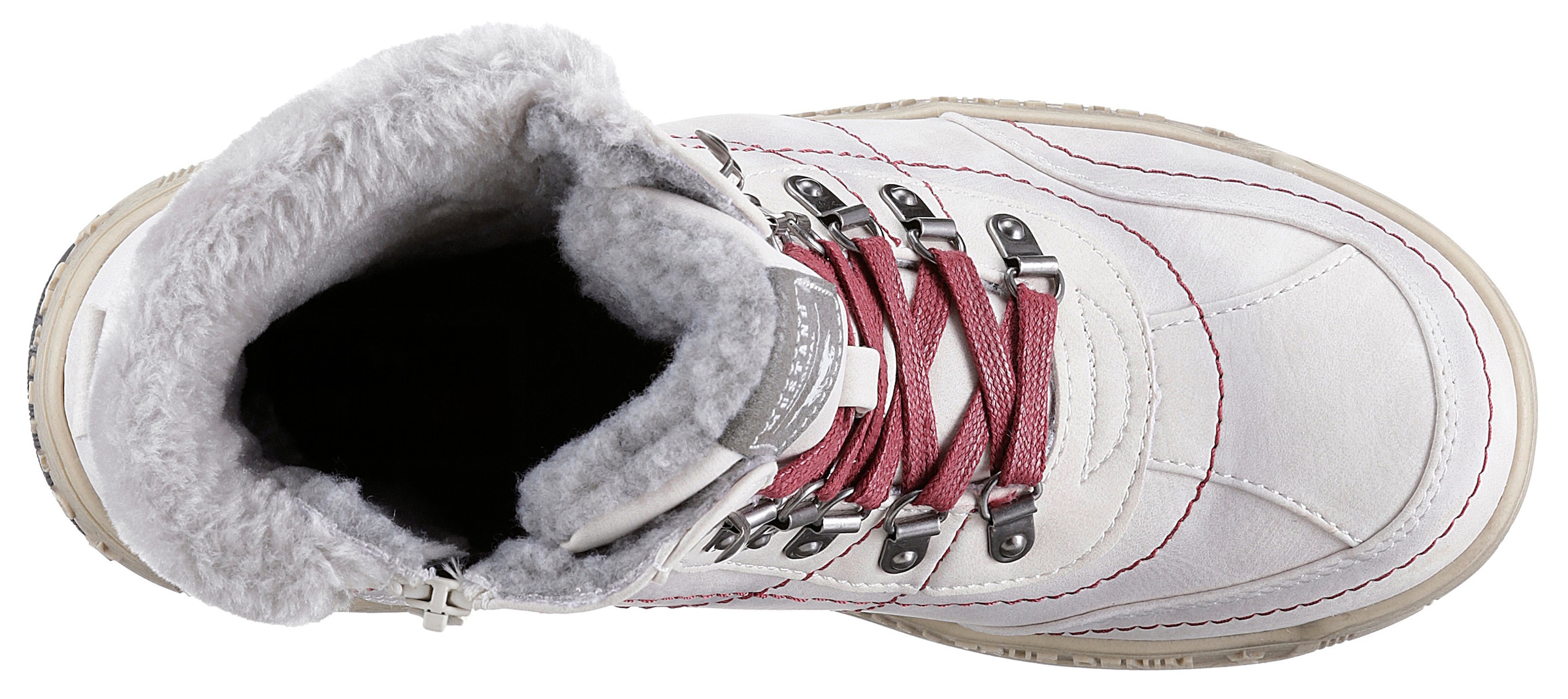 Mustang Shoes Winterboots, mit Kunstfellkragen in Weite G = weit