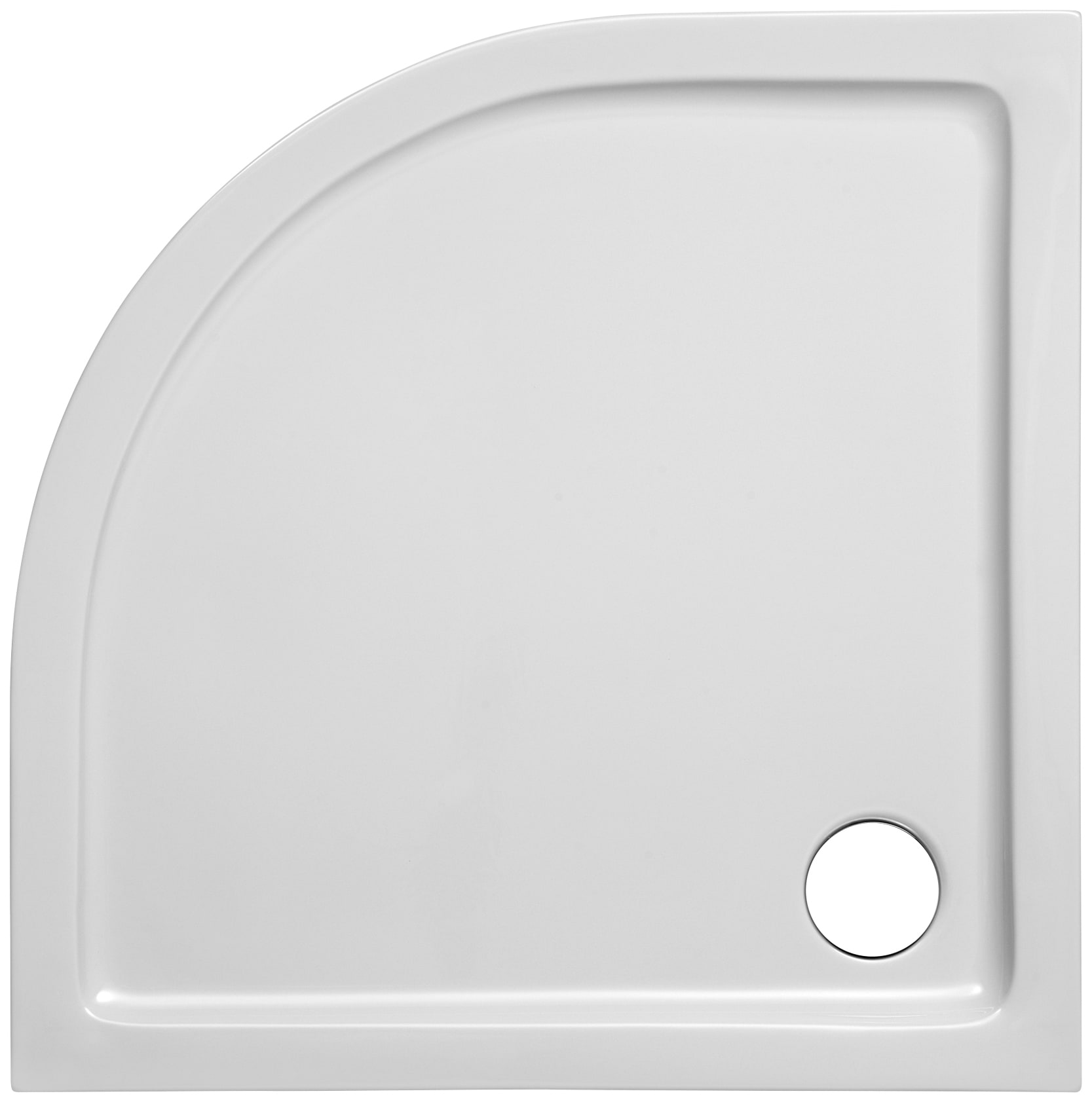 OTTOFOND Duschwanne "Set Viertelkreis Duschwanne" 3 Stk. tlg. 900x900/30 mm
