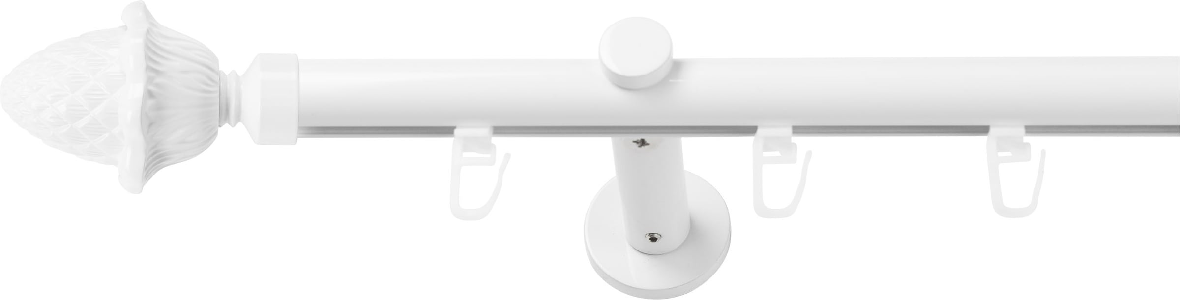 SN DECO GROUP Gardinenstange Ø 19 mm 1 läufig-läufig Fixmaß;kürzbar