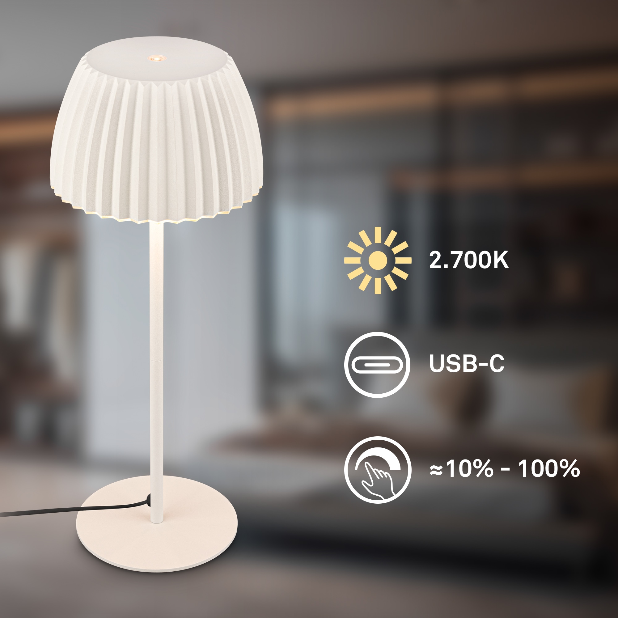 Briloner Leuchten LED Tischleuchte »LOCA 7625016«