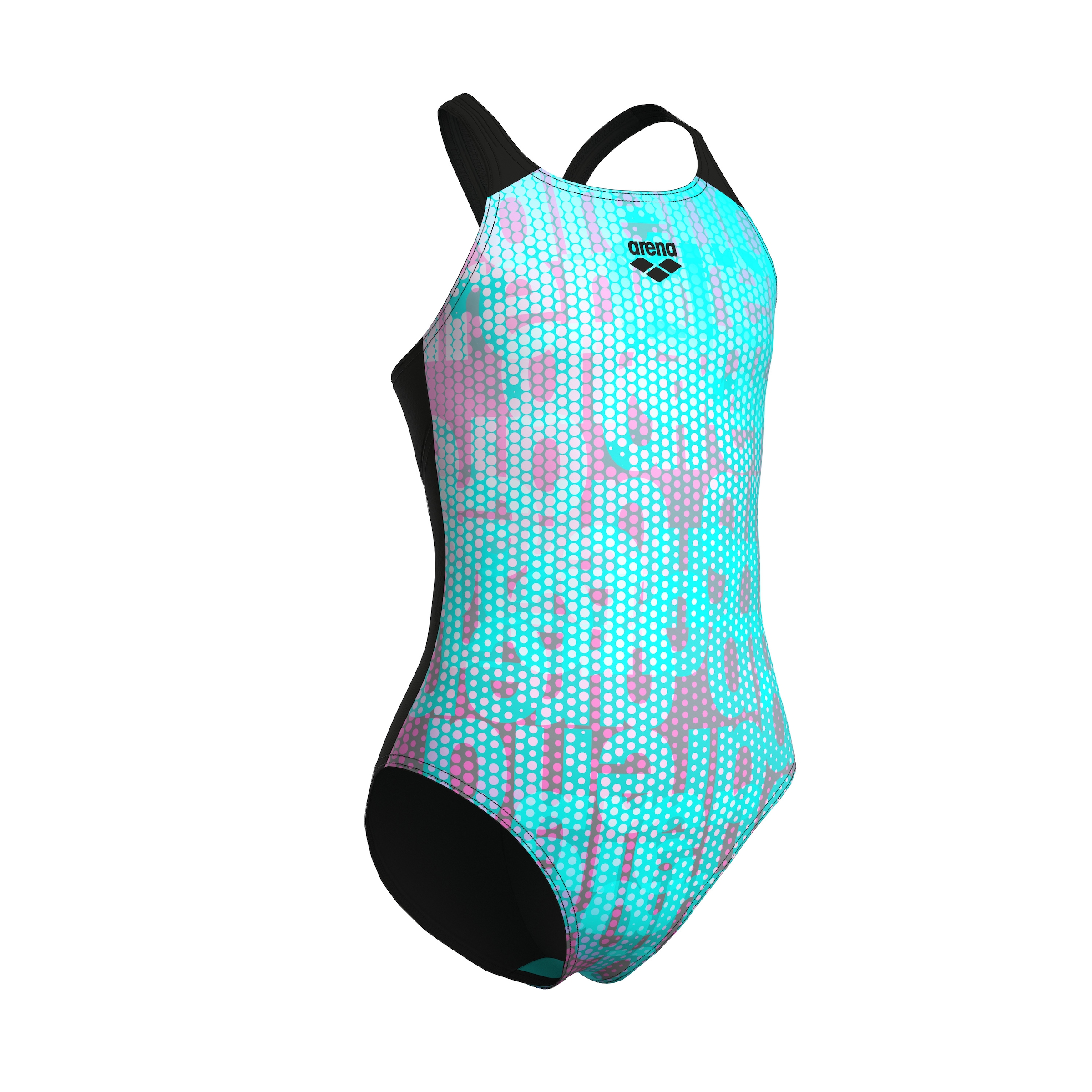 Arena Badeanzug »G ARENA MULTI COLOURS SWIMSUIT V BACK für Mädchen« für intensives Schwimmtraining, sportlicher Stil