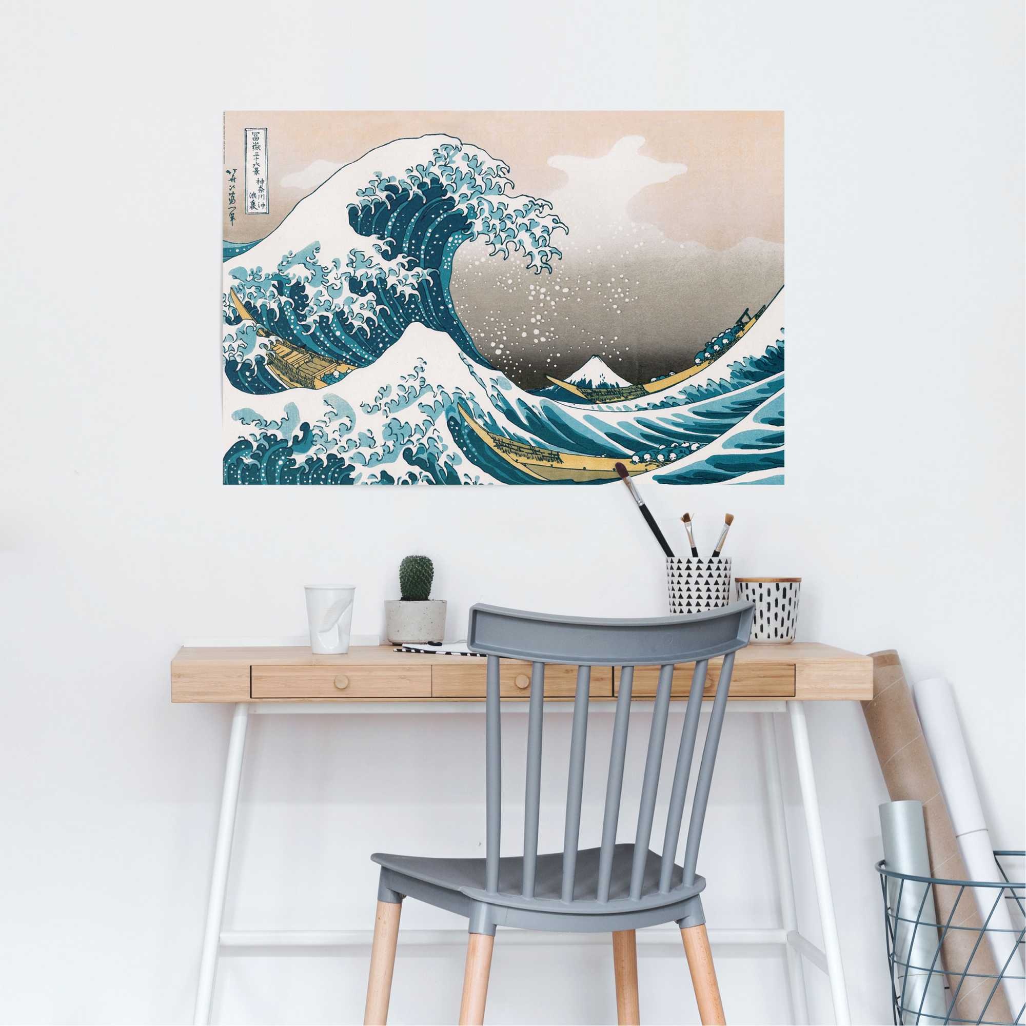 Reinders! Poster »Große Welle - Hokusai«