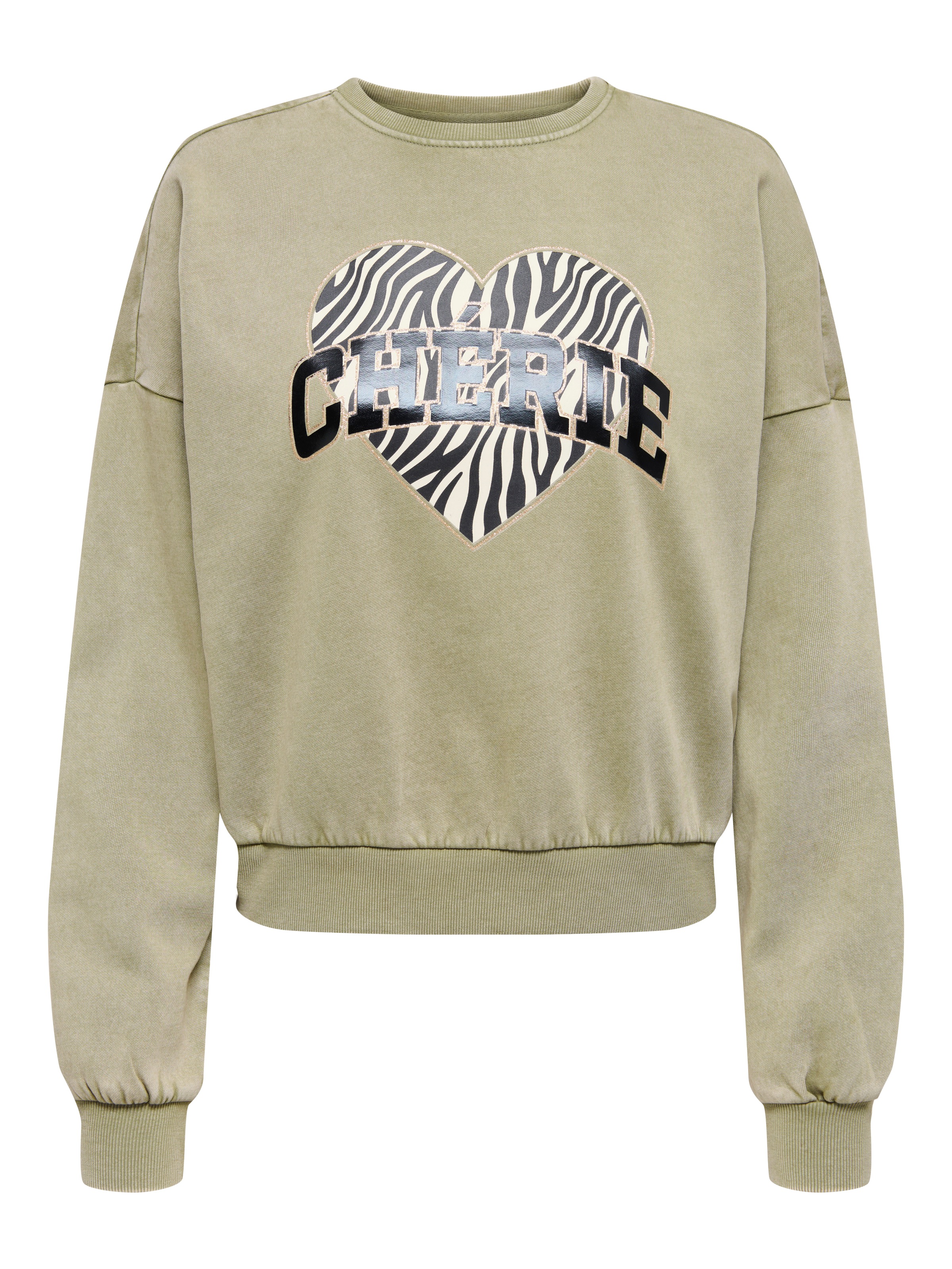 ONLY Sweatshirt »ONLLAUREN L/S LEO O-NECK CC SWT«
