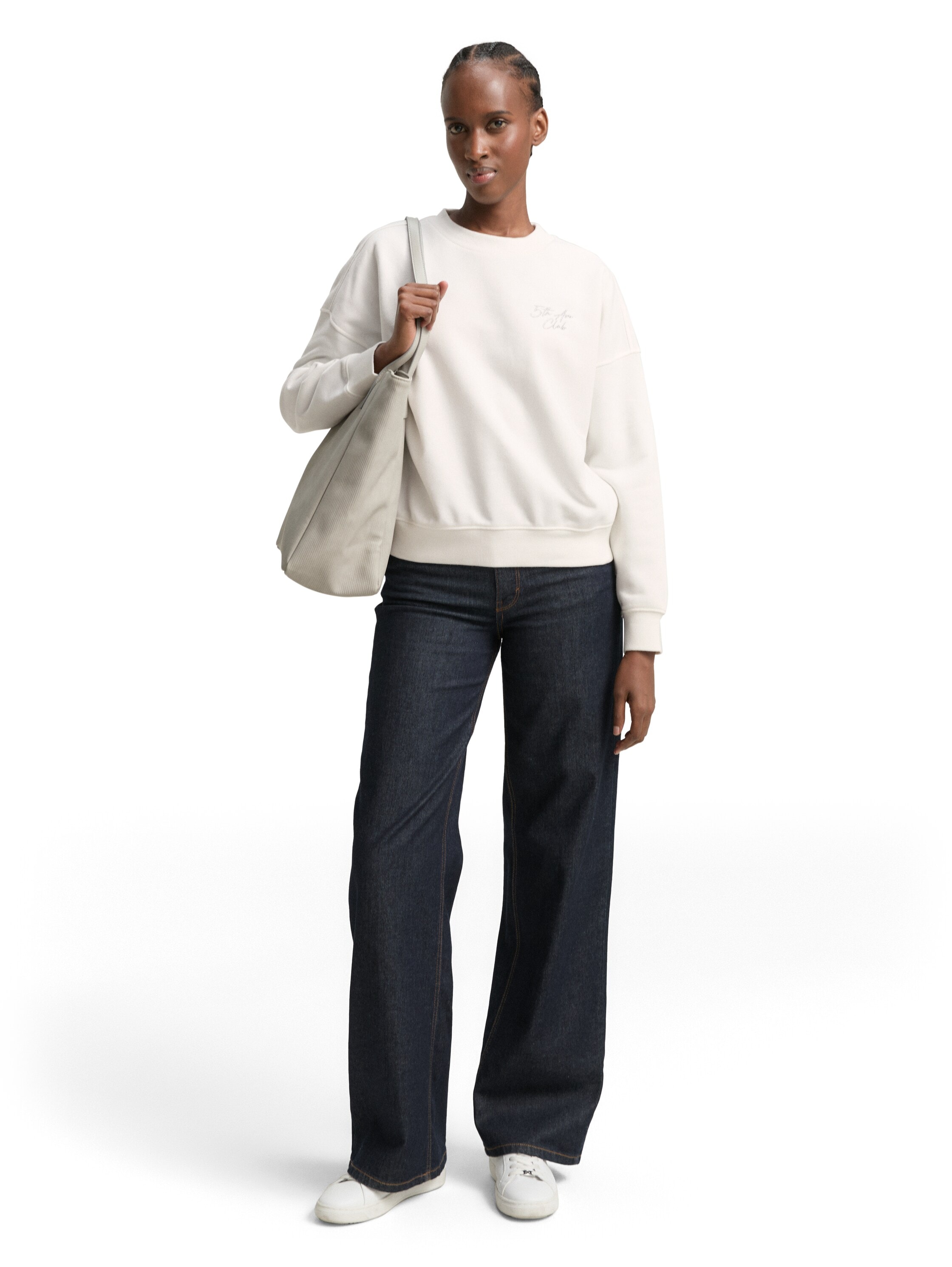 TOM TAILOR Denim Sweatshirt mit Rippbündchen