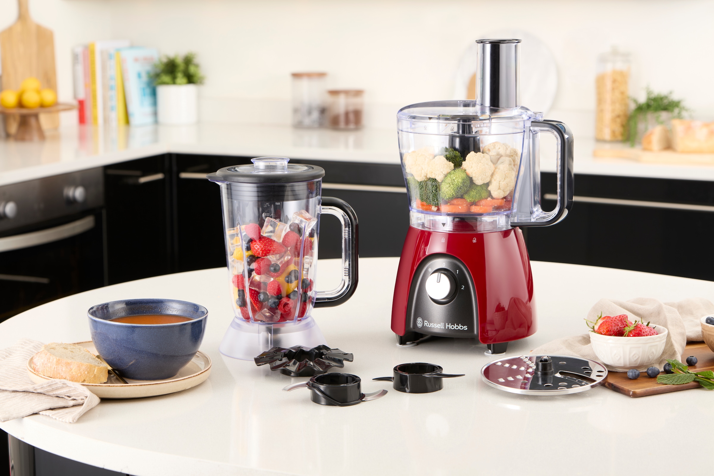 RUSSELL HOBBS Zerkleinerer »Desire Food Processor 27110-56, 2,3 Liter Glasbehälter«, 600 W