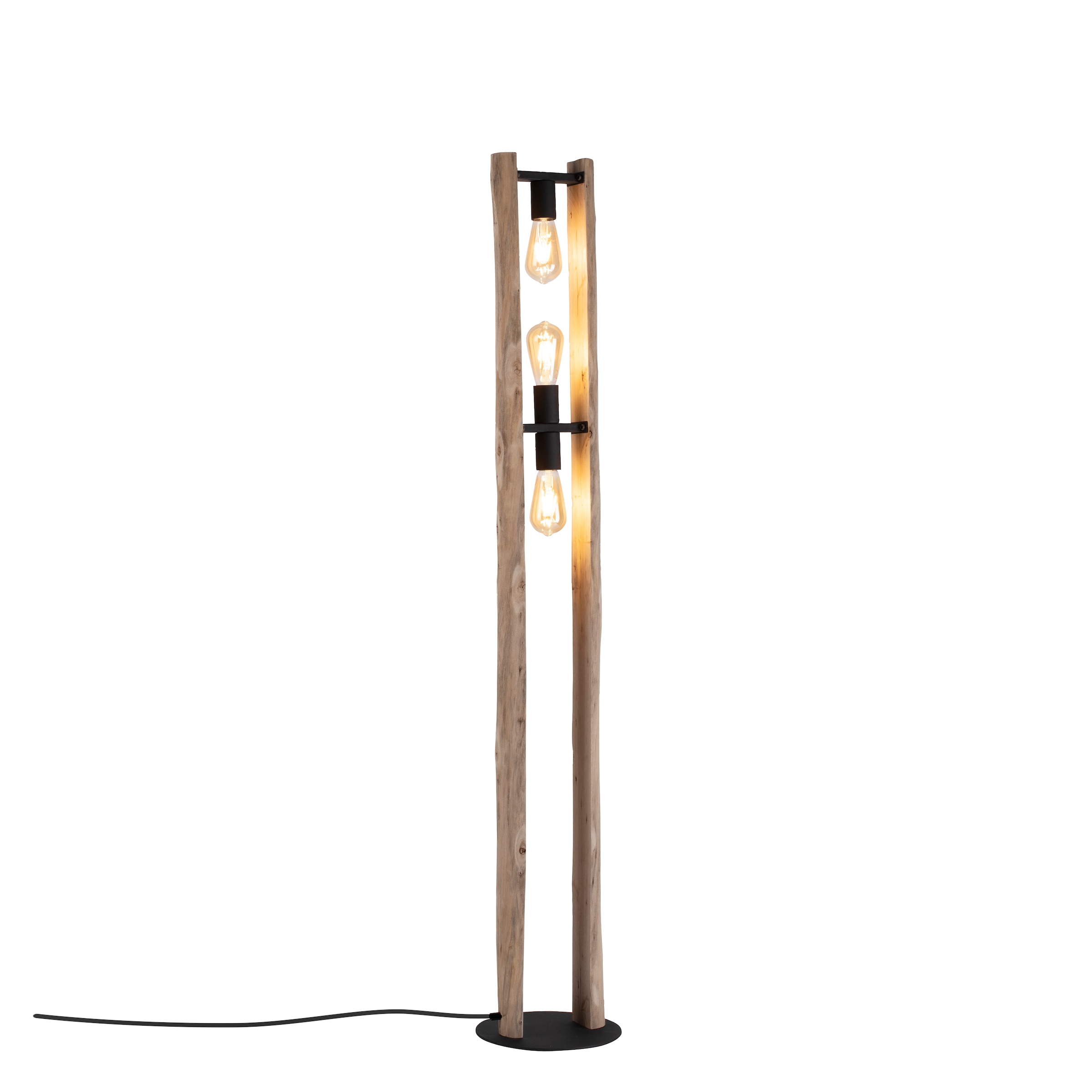 Stehlampe 3 Fußschalter ExklusiveE27, kaufen Leuchten online 3 XXL | Direkt mit Garantie Schalter, flammig-flammig, Jahren »LOG«,
