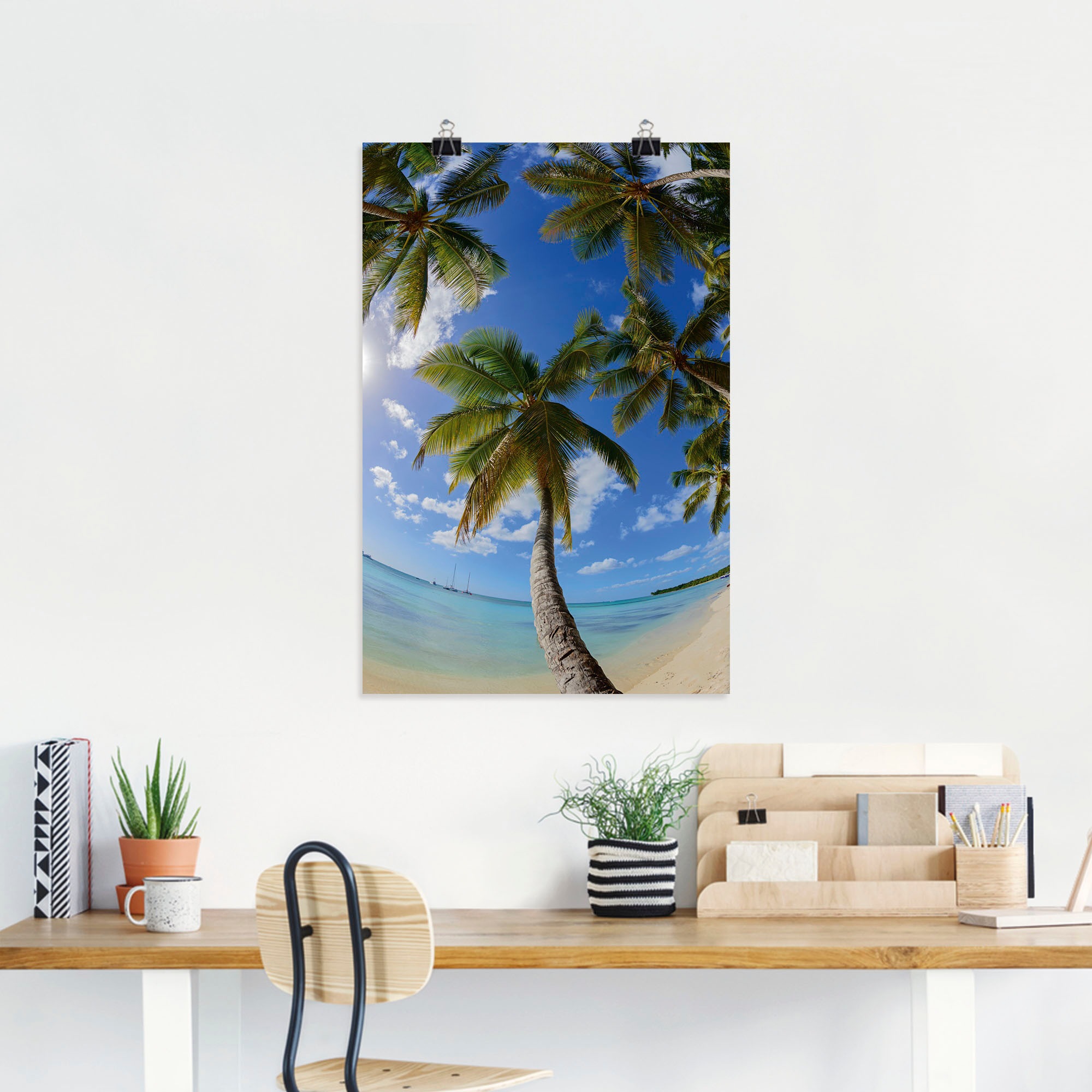 Artland Wandbild »Palmenstrand, Parque Nacional del Este«, Karibikbilder, (1 St.), als Alubild, Leinwandbild, Wandaufkleber oder Poster in versch. Größen