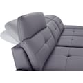 exxpo - sofa fashion Ecksofa, inkl. Kopf- bzw. Rückenverstellung und Armlehnenverstellung