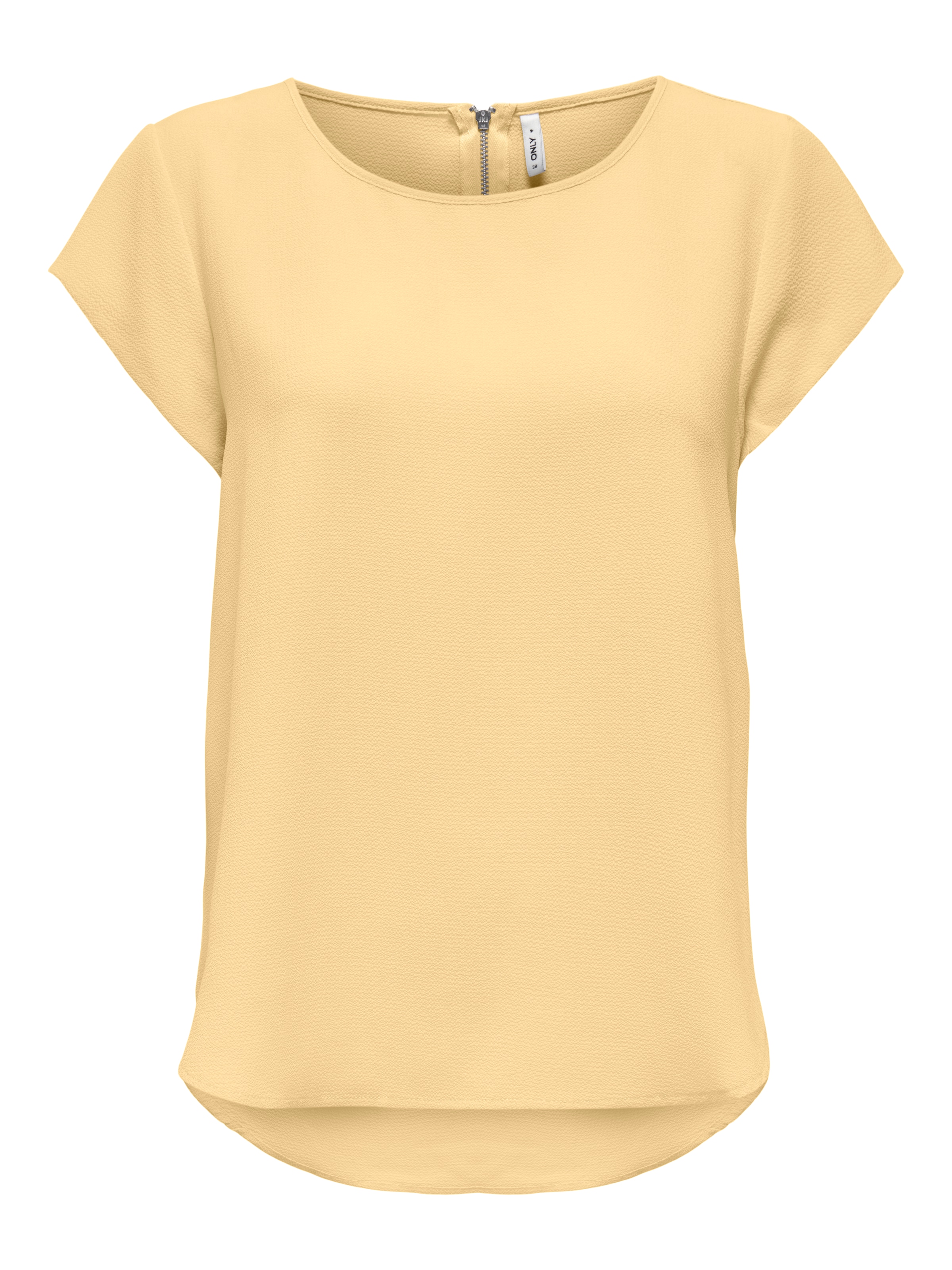 ONLY Kurzarmbluse »ONLVIC – feminines Blusenshirt in lockerer Form« Materialmix, regular fit