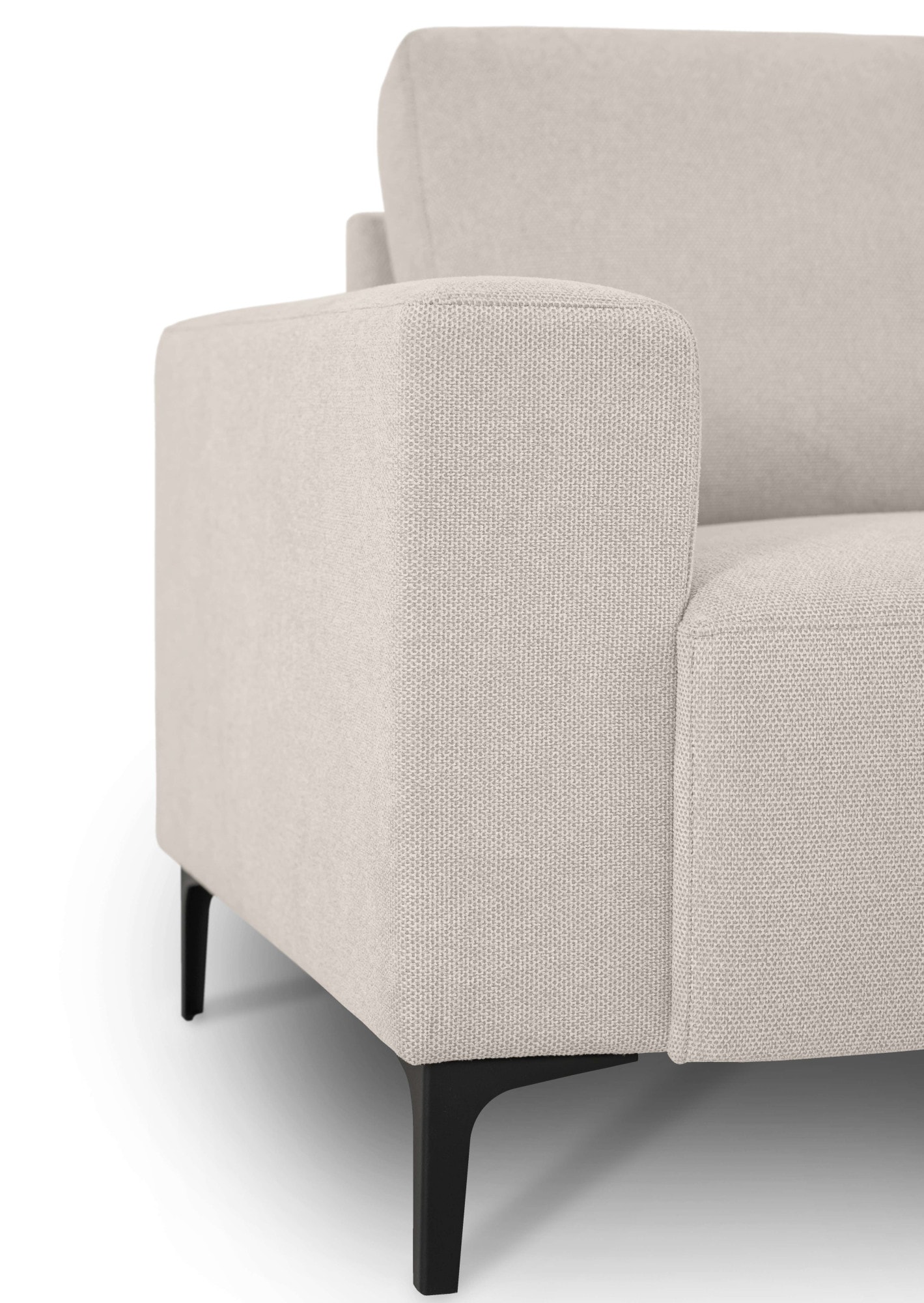 Home affaire Ecksofa »Tournon, L-Form, Breite 256 cm, Webstoff, Chenille«, Designsofa im nordischen Stil, Wellenunterfederung, Metallfüße