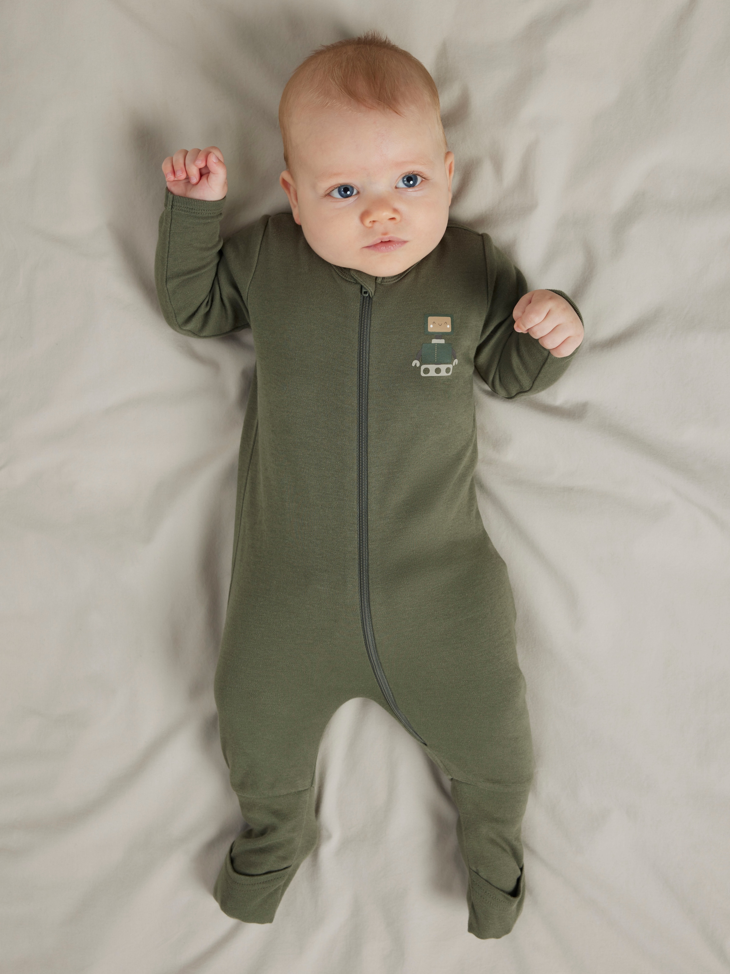 Name It Pyjama »NBMNIGHTSUIT 2P ZIP FF ROBOT NOOS«, (Packung, 2 tlg.)