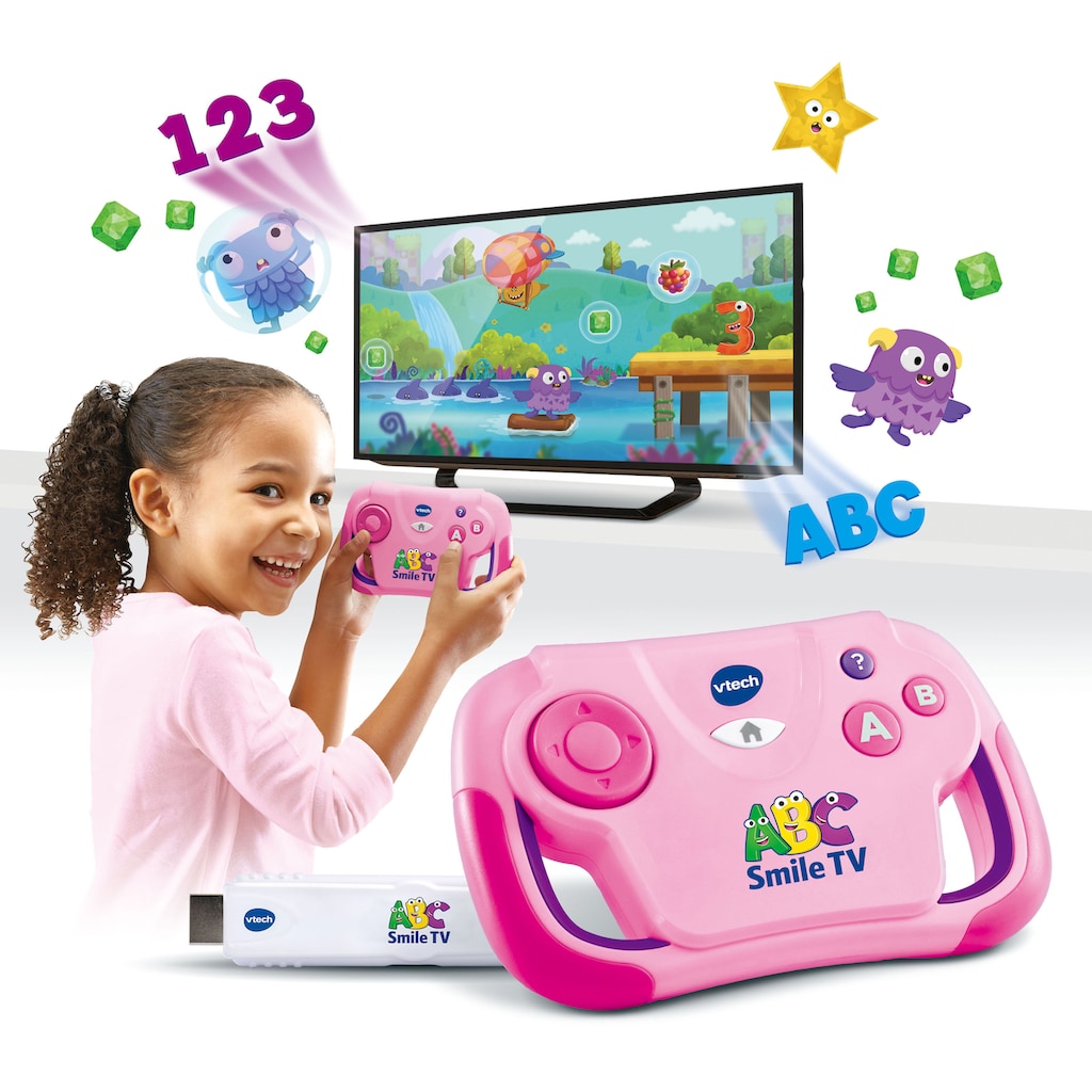 Vtech® Lernspielzeug »Ready Set School, ABC Smile TV, pink«