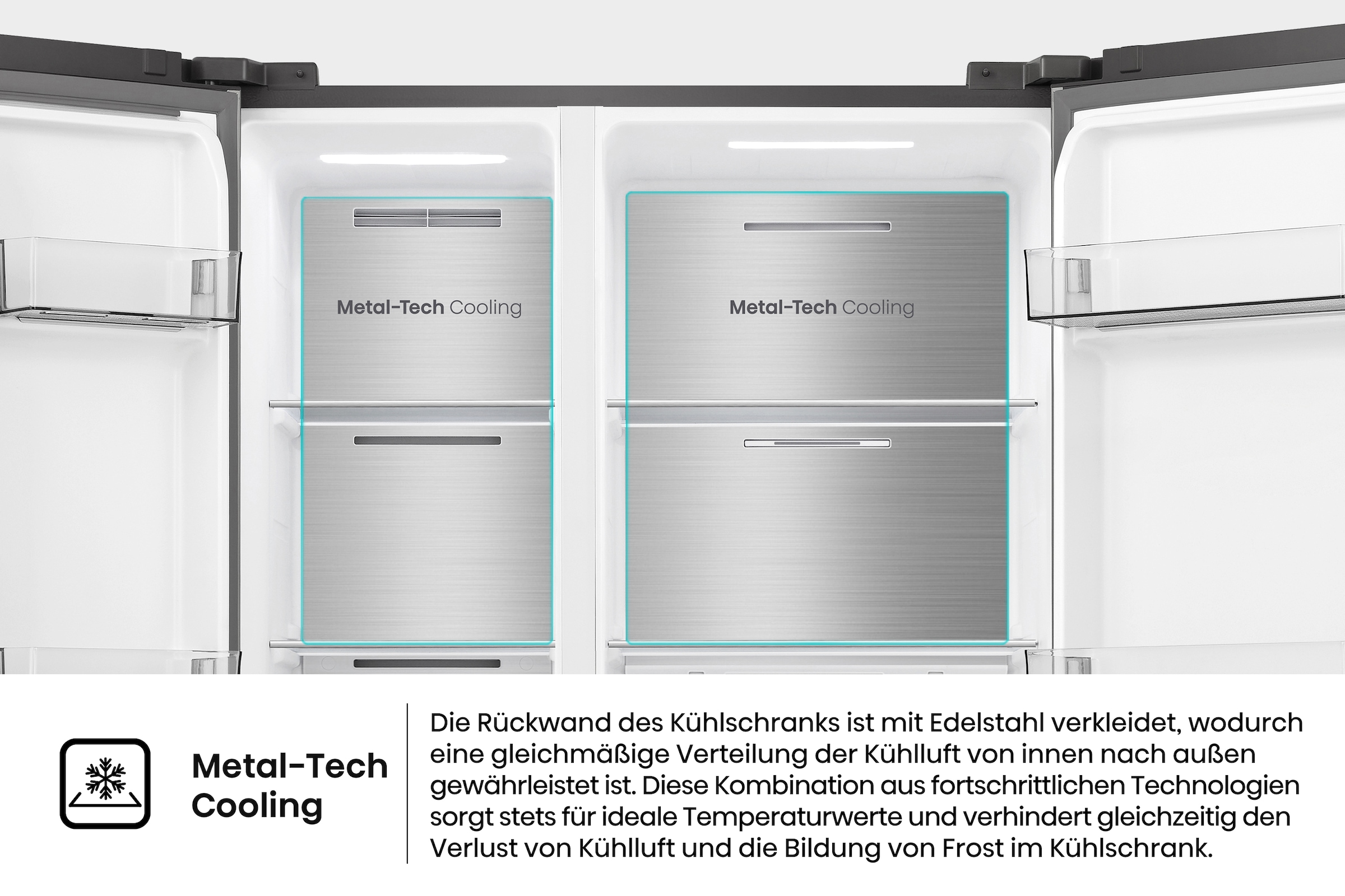 Hisense Side-by-Side »RS3P538NAIE« 178,6 cm hoch 91,1 cm breit einfacher Side by Side mit Premium-Ausstattung