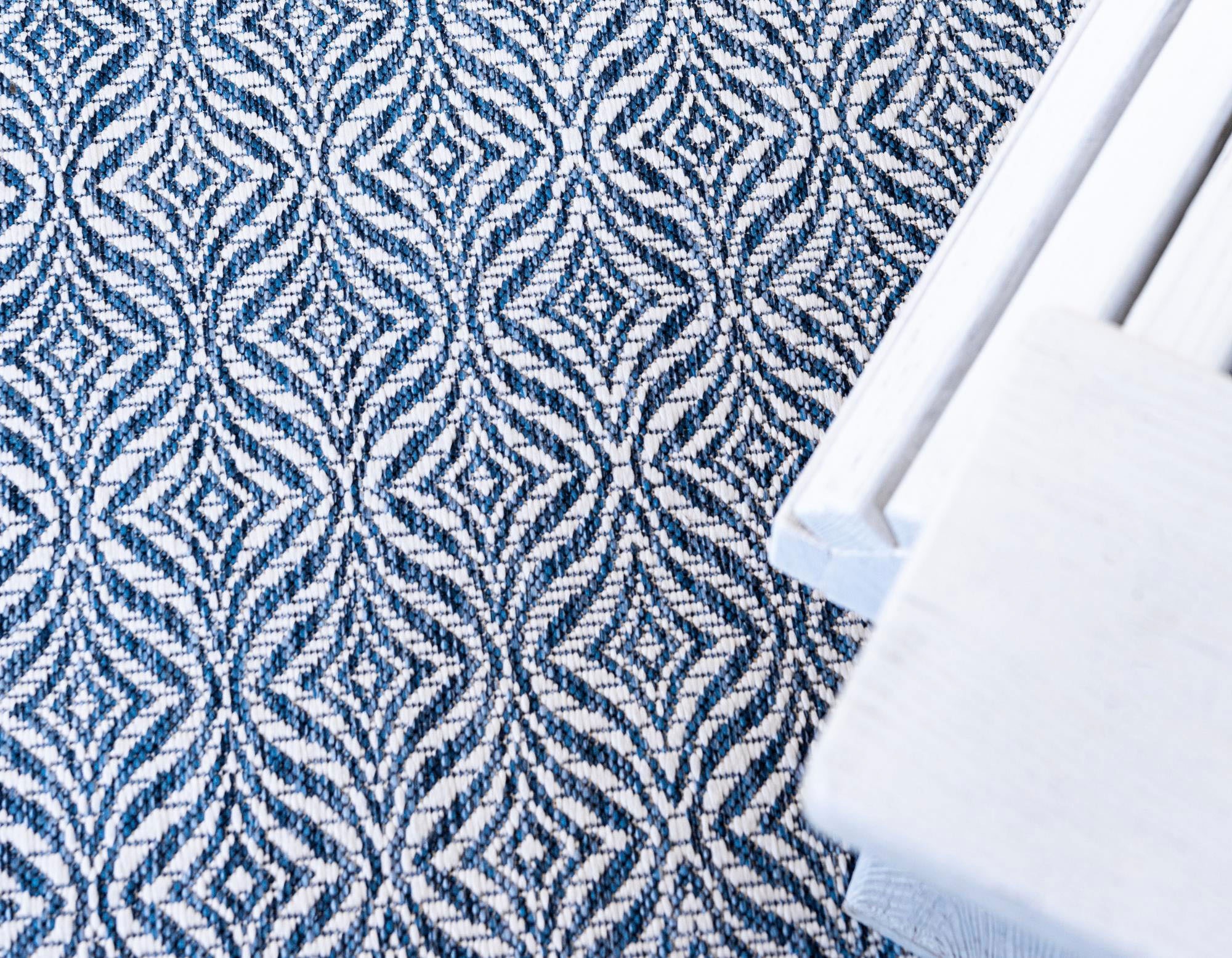 Myflair Möbel & Accessoires Teppich »Outdoor Crosses«, rund, 4 mm Höhe, Flachgewebe, In- und Outdoor geeignet