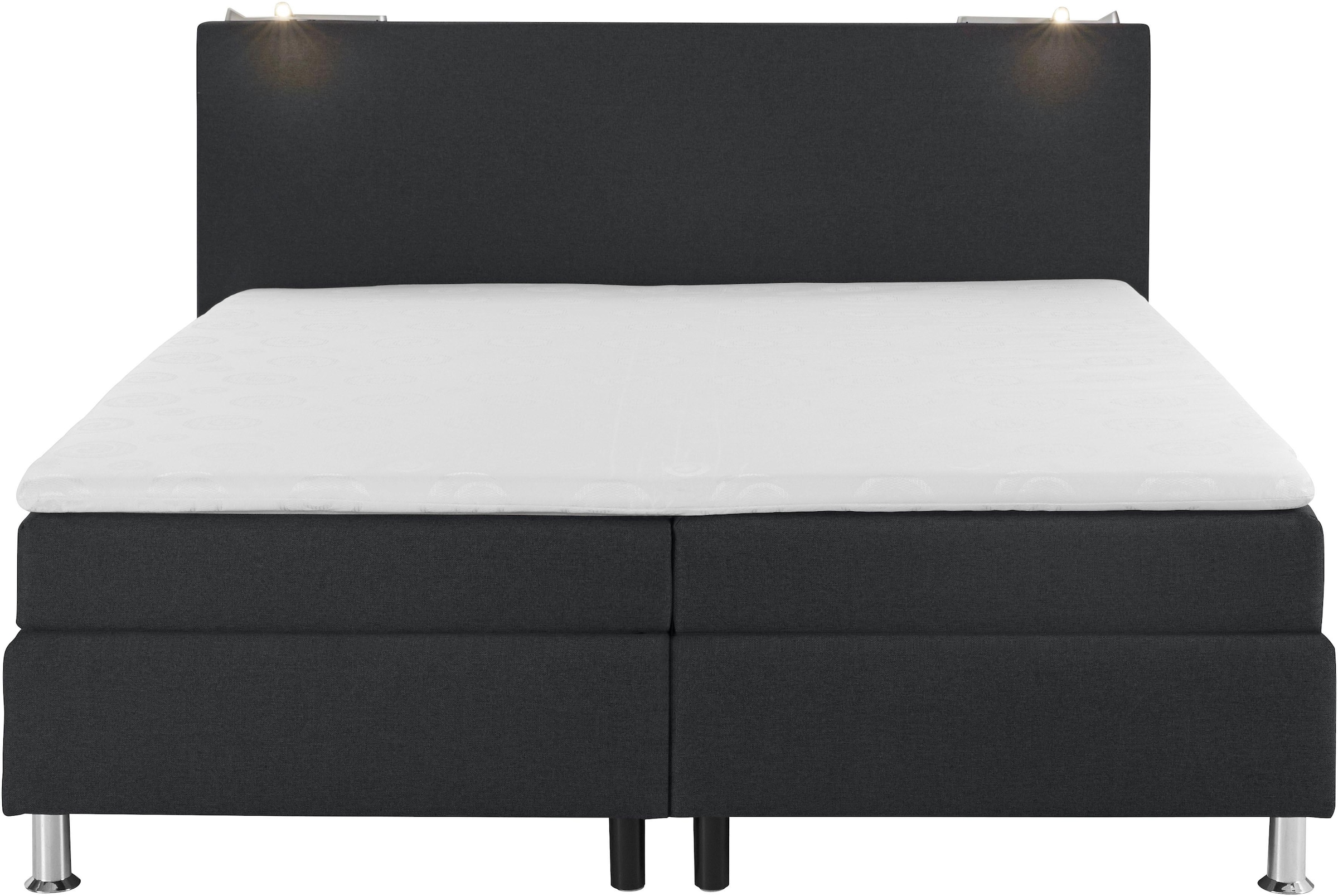 COLLECTION AB Boxspringbett, inkl. LED-Beleuchtung und Topper