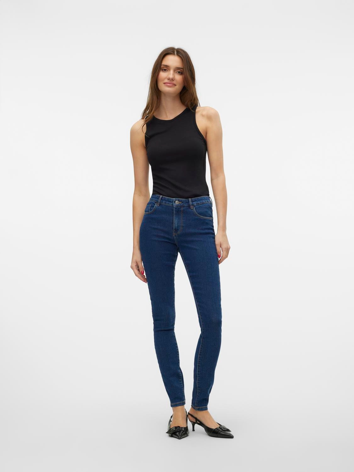 Vero Moda Skinny-fit-Jeans »VMELLY MR SKINNY JEANS BLUE NOOS«