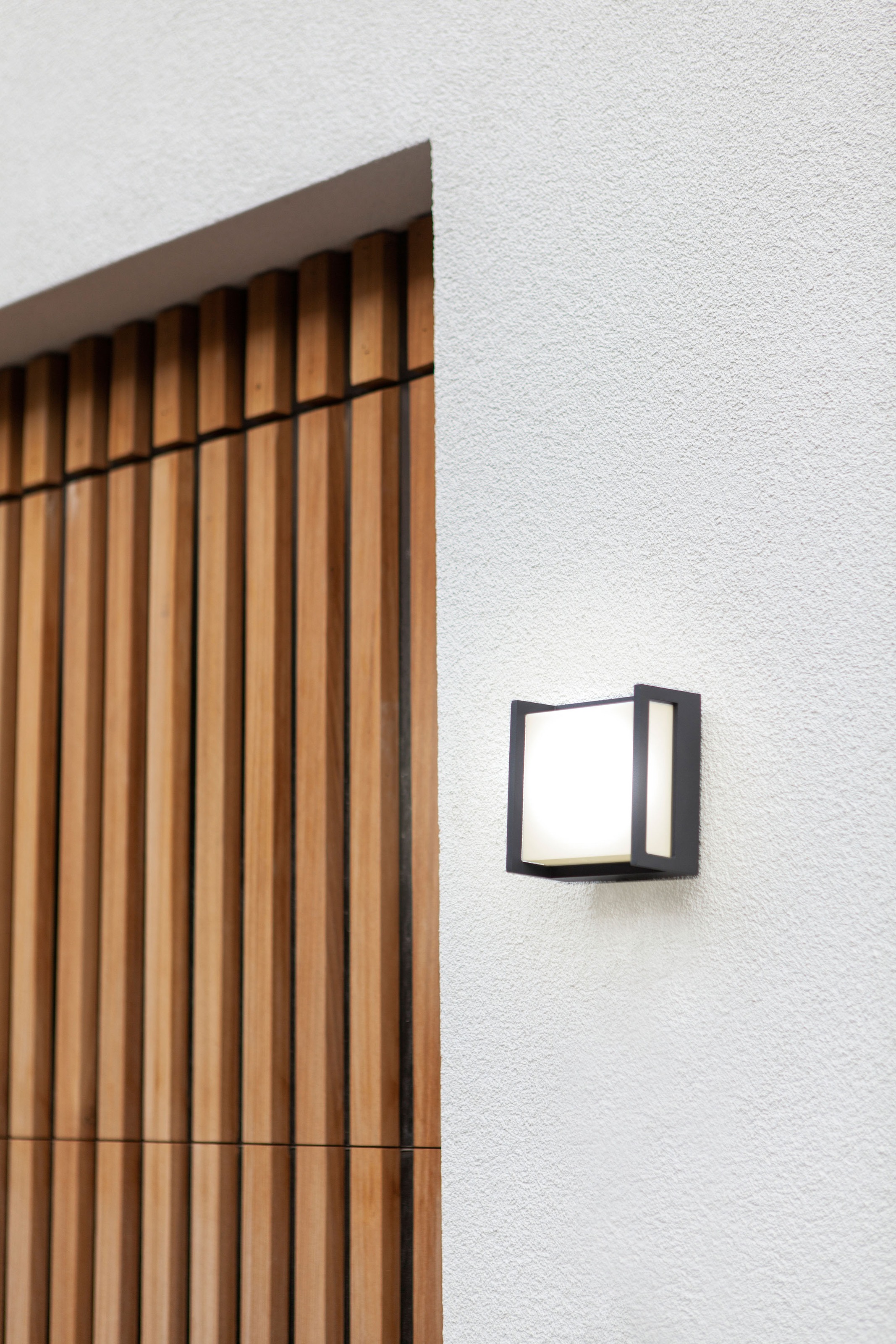 LUTEC LED Außen-Wandleuchte »QUBO«, Leuchtmittel LED-Modul | LED fest integriert
