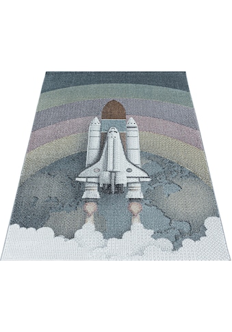 Ayyildiz Teppiche Kinderteppich »FUNNY 2111«, rechteckig, 11 mm Höhe, Kinder Rakete... kaufen