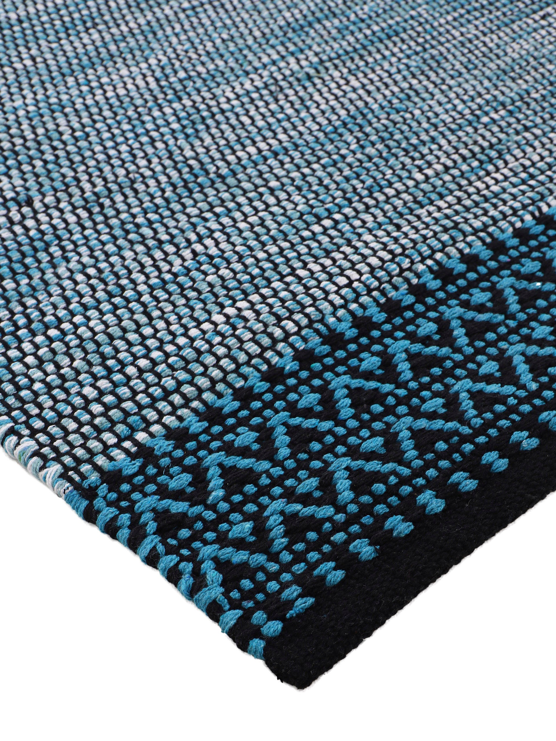 carpetfine Teppich »Kelim Mia,  auch als Läufer erhältlich«, rechteckig, 6 mm Höhe, handgewebt, Baumwolle, Wendeteppich, Fleckerl, Bordüre, Wohnzimmer