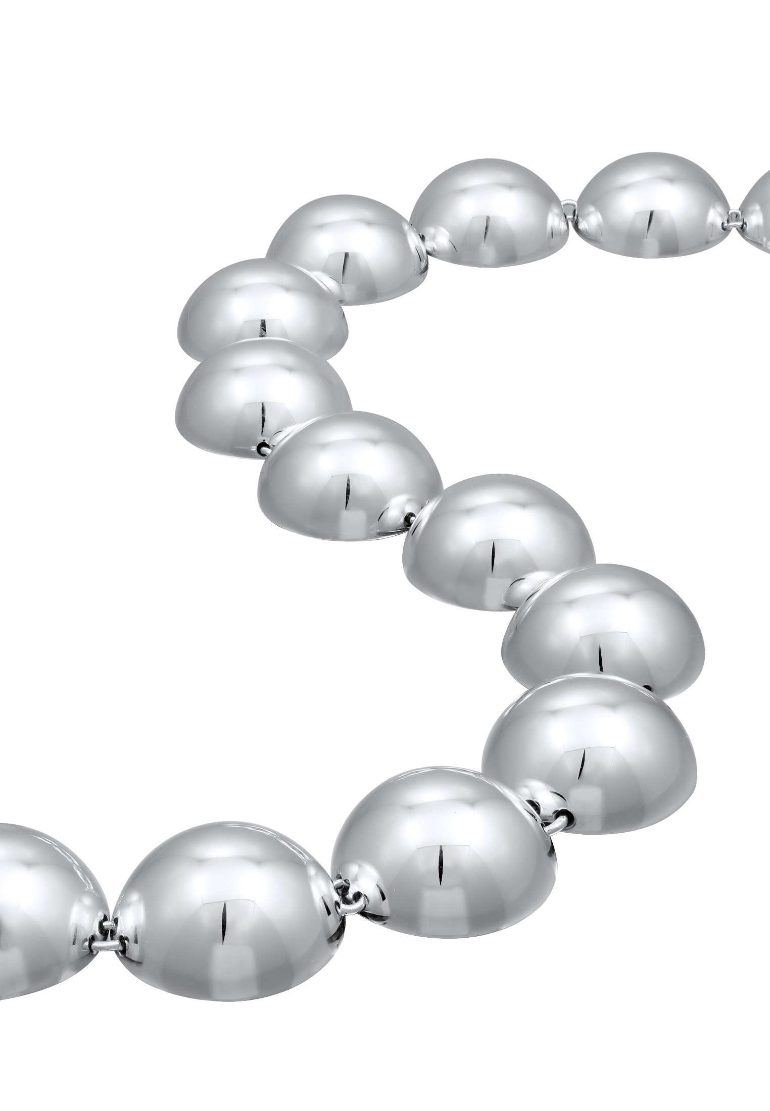 Elli Kette ohne Anhänger »Halskette Kugeln Perlen Verlauf 925 Sterling Silber«