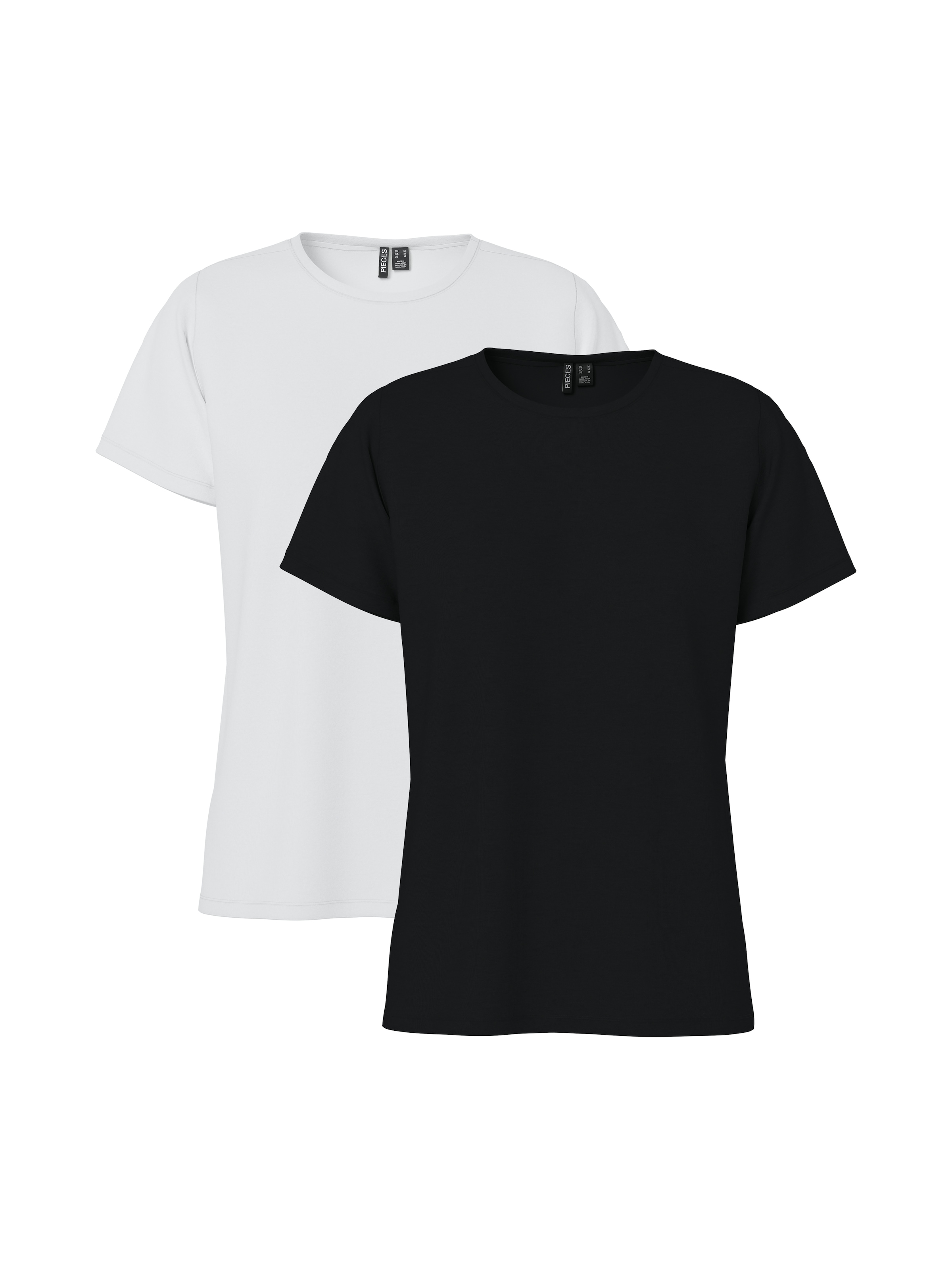 pieces Kurzarmshirt »PCAMIRA SS TEE 2-PACK NOOS BC«, (Packung, 2 tlg.)