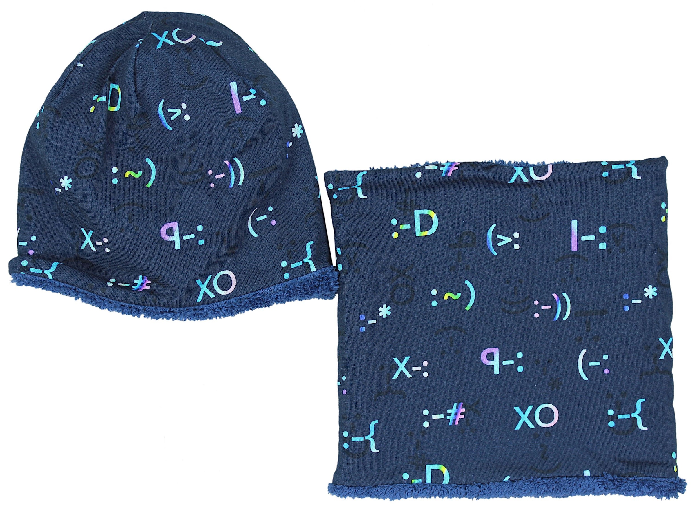 TupTam Beanie »Mütze Unisex Set Kinder Beanie Mütze Schlauchschal«