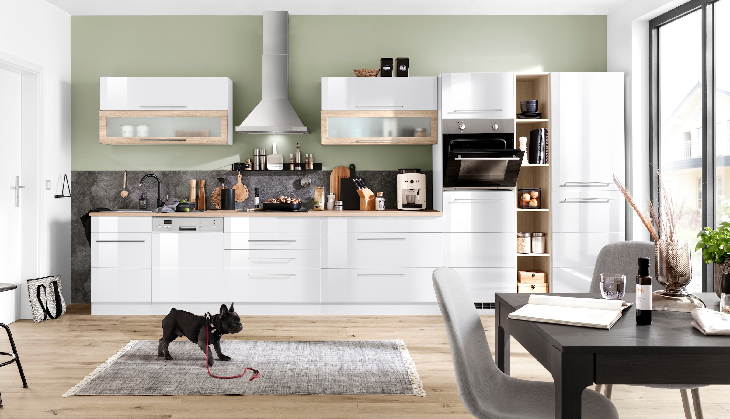 HELD MÖBEL Backofen/Kühlumbauschrank »Wien«, 60 cm breit, für autarken Backofen und Einbaukühlschrank