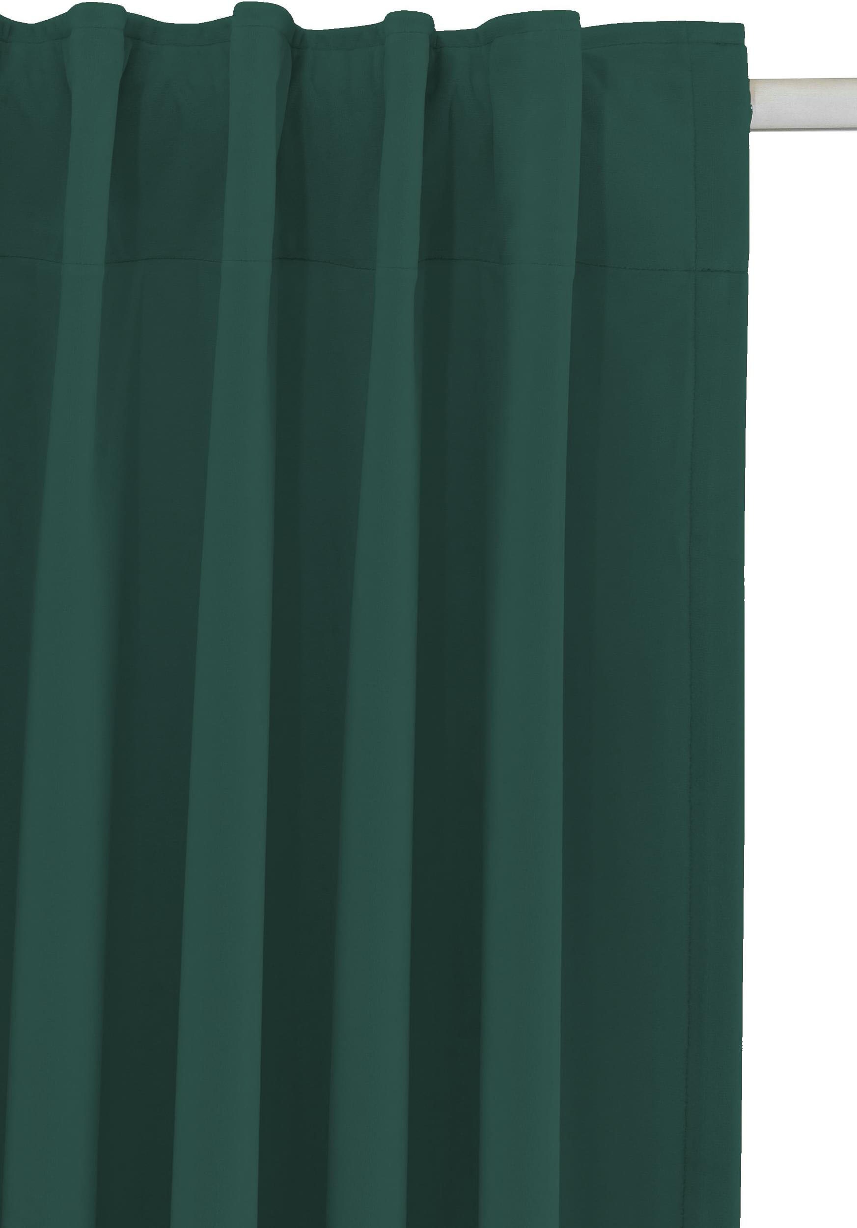 Leonique Vorhang »Velvet-Leonique«, (1 monochrom, blickdicht, verschiedene Größen Samt, St.), inkl. Raffhalter