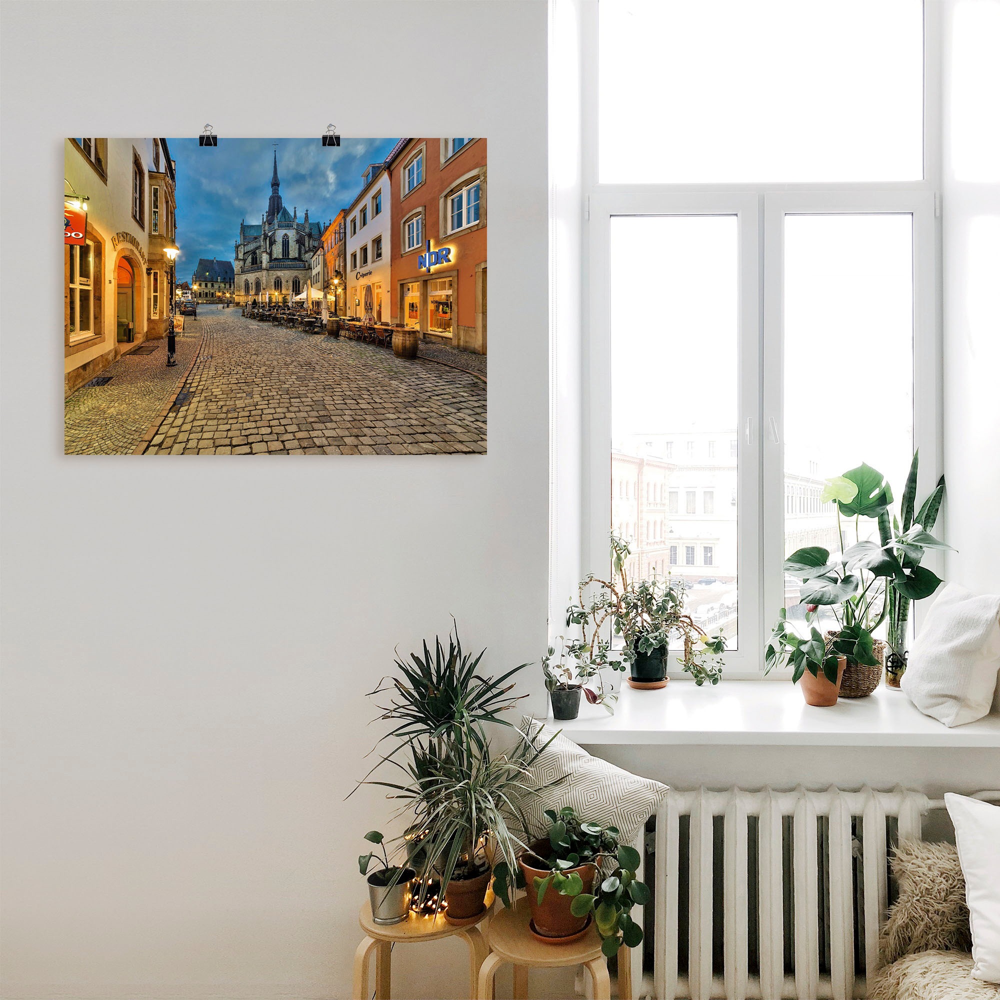 Artland Wandbild »Osnabrück, Blick auf die Marienkirche«, Deutschland, (1 St.), als Leinwandbild, Poster in verschied. Größen