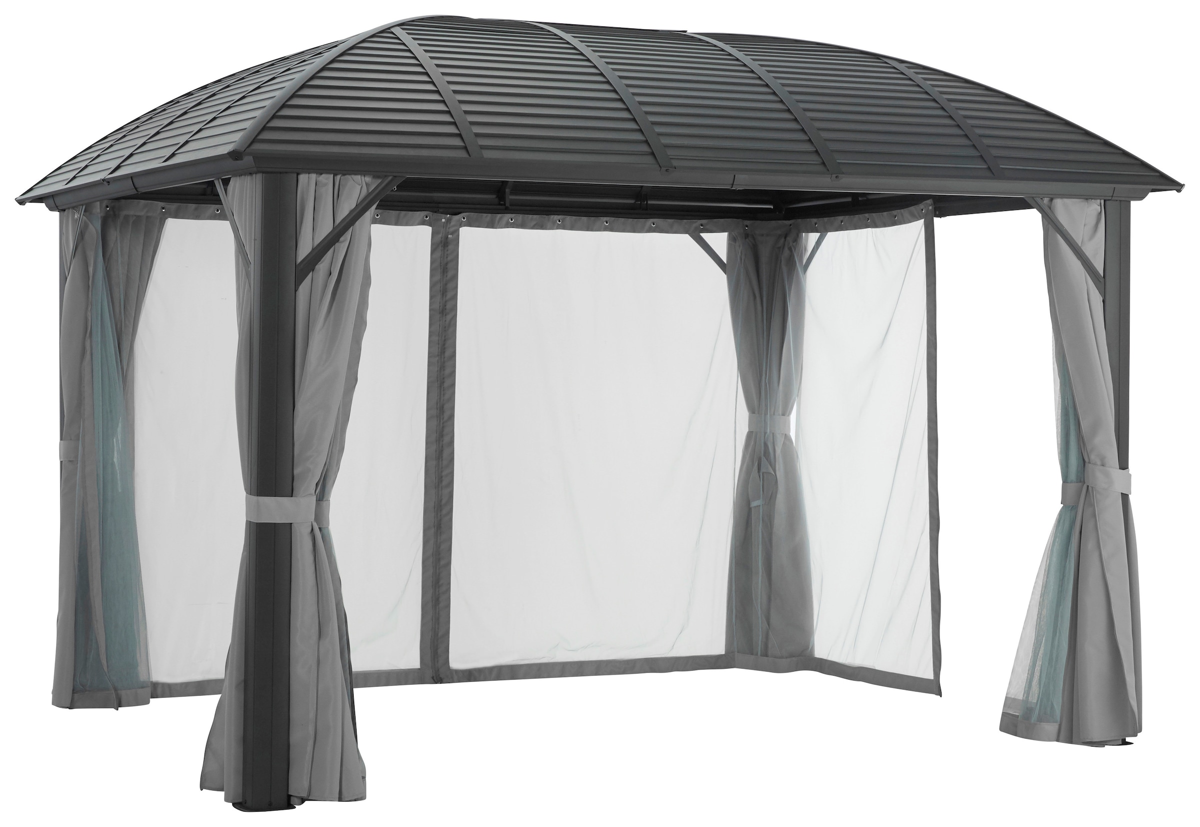 KONIFERA Pavillon »Juni«, BxT: 300x365 cm oder 300x425 cm, Aluminiumgestell