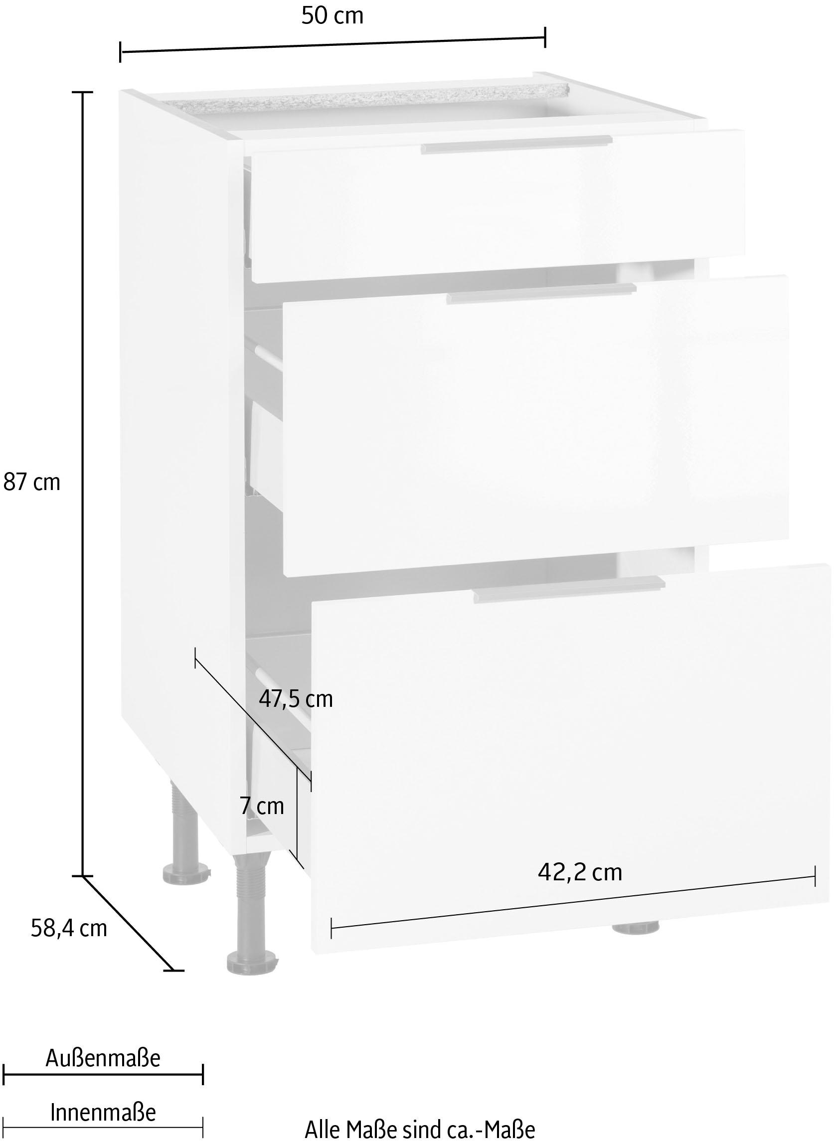 OPTIFIT Unterschrank »Tara« mit Vollauszug und Soft-Close-Funktion, Breite 50 cm