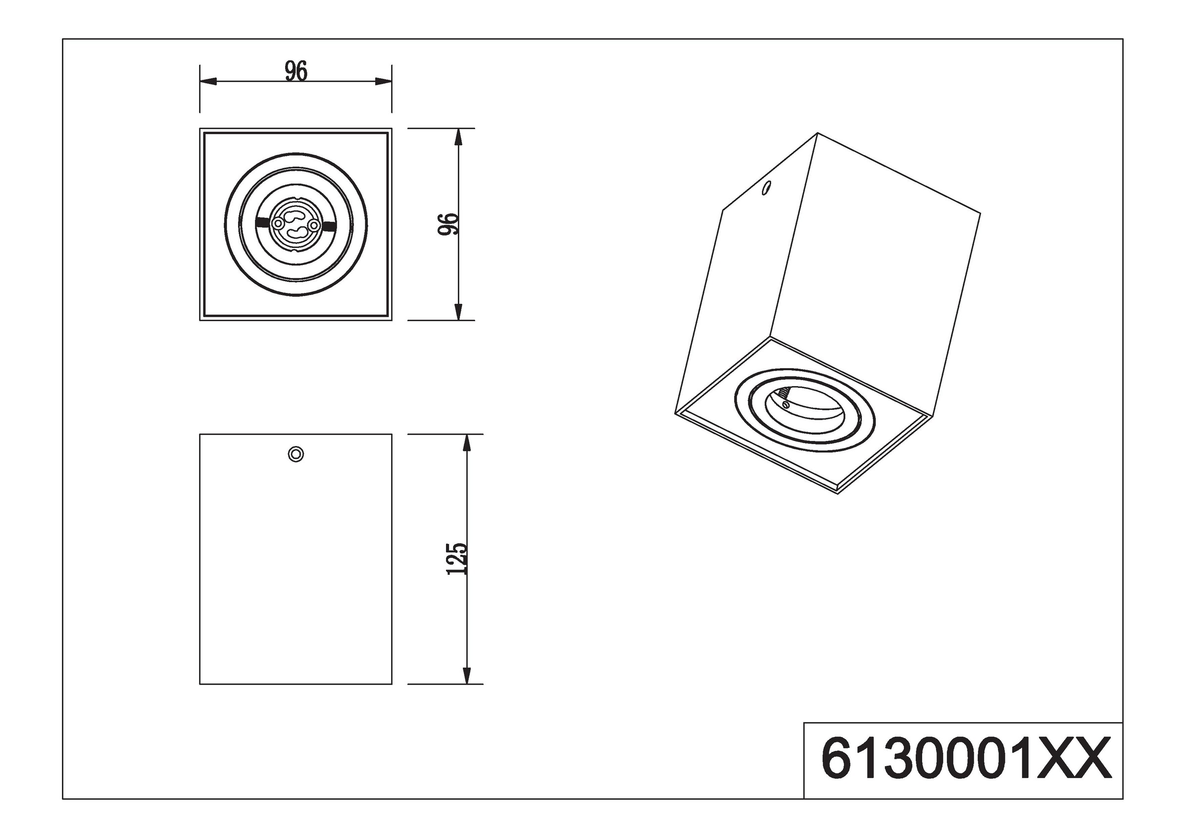 TRIO Leuchten Deckenleuchte »BISCUIT, Deckenstrahler exkl 1xGU10 max 35W Lichtkegel schwenkbar«, 1 flammig, Leuchtmittel GU10 | Leuchtmittel wechselbar, GU10 Strahler einflammig Leuchtmittel wechselbar Aufbauspot Flur Küche