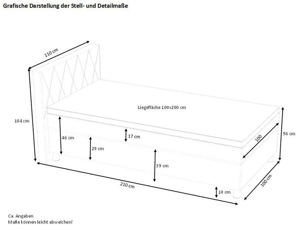 hapo Boxspringbett »Atlanta«