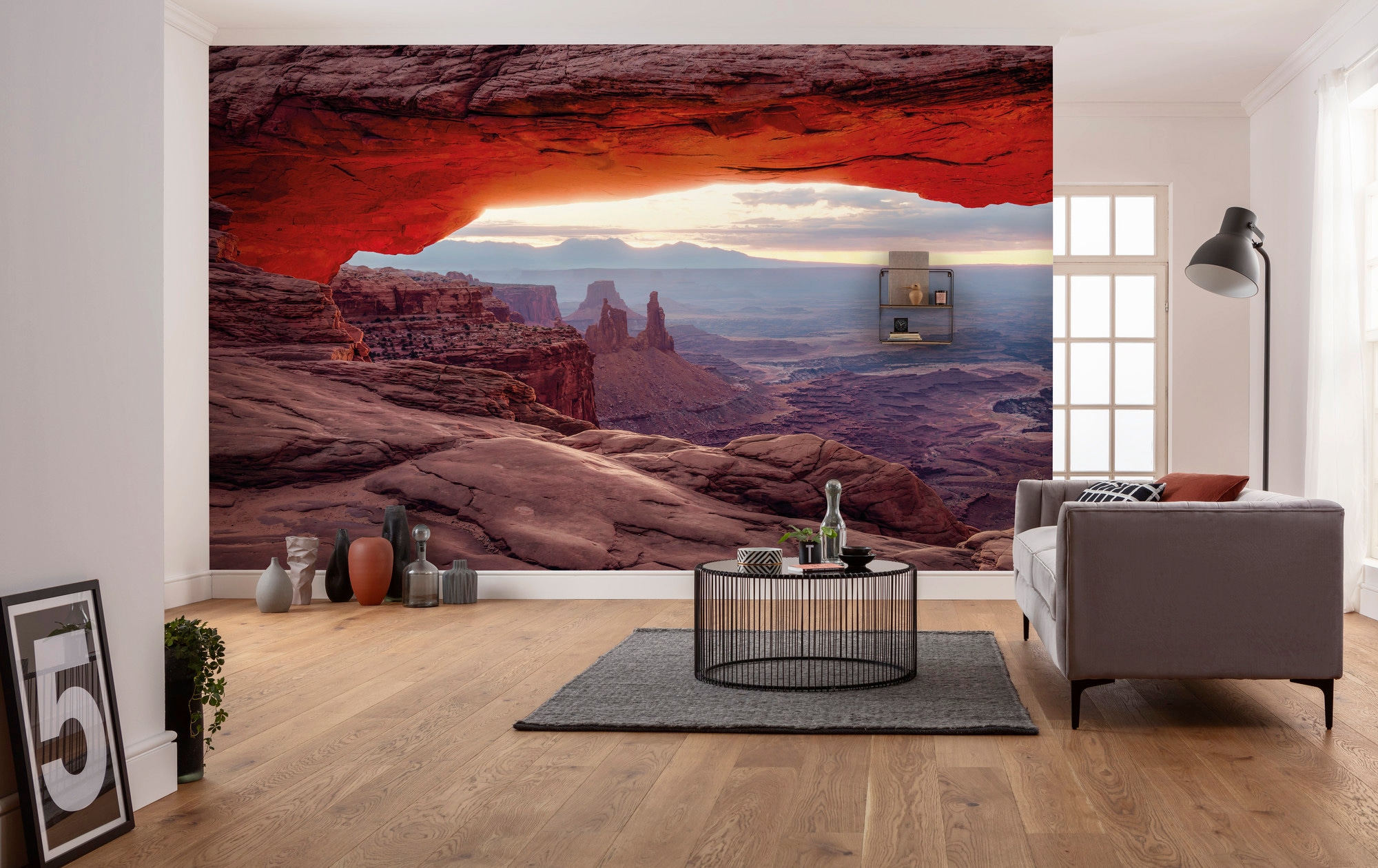 Komar Vliestapete »Digitaldruck Vlies - Mesa Arch - Größe 450 x 280 cm«, bedruckt, Wohnzimmer, Schlafzimmer