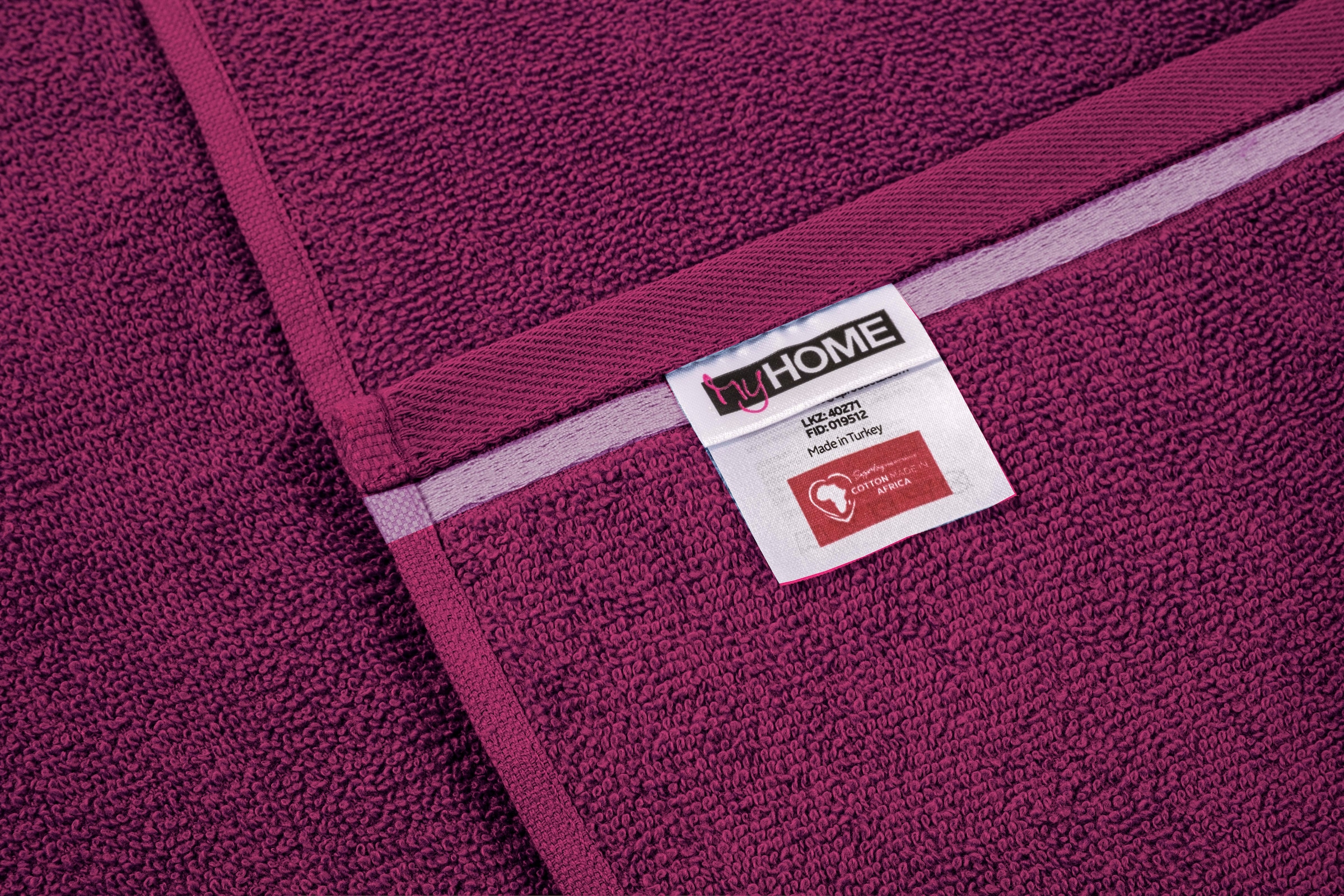 my home Handtuch Set »Niki, Duschtuch, Handtücher und Gästetücher« Set Walkfrottee Handtücher mit mehrfarbiger Streifenbordüre, aus 100% Baumwolle, weich