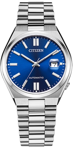 Citizen Automatikuhr »NJ0150-81L«, Armbanduhr, Damenuhr, Herrenuhr, Edelstahlarmband, Saphirglas, Datum