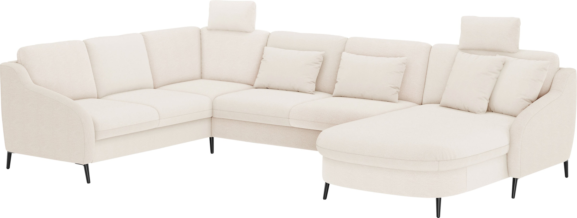 sit&more Wohnlandschaft »Soul U-Form«, wahlweise mit Bettfunktion und Bettkasten oder Schubkasten