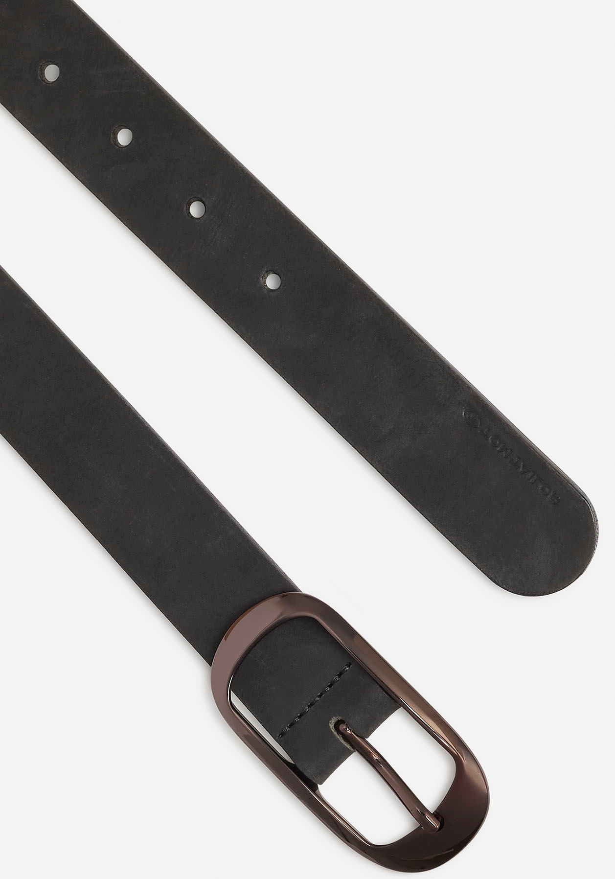 TOM TAILOR Ledergürtel »TTLEXI«, 3 cm breiter Damengürtel, Velourlederlook, modisch vielseitig