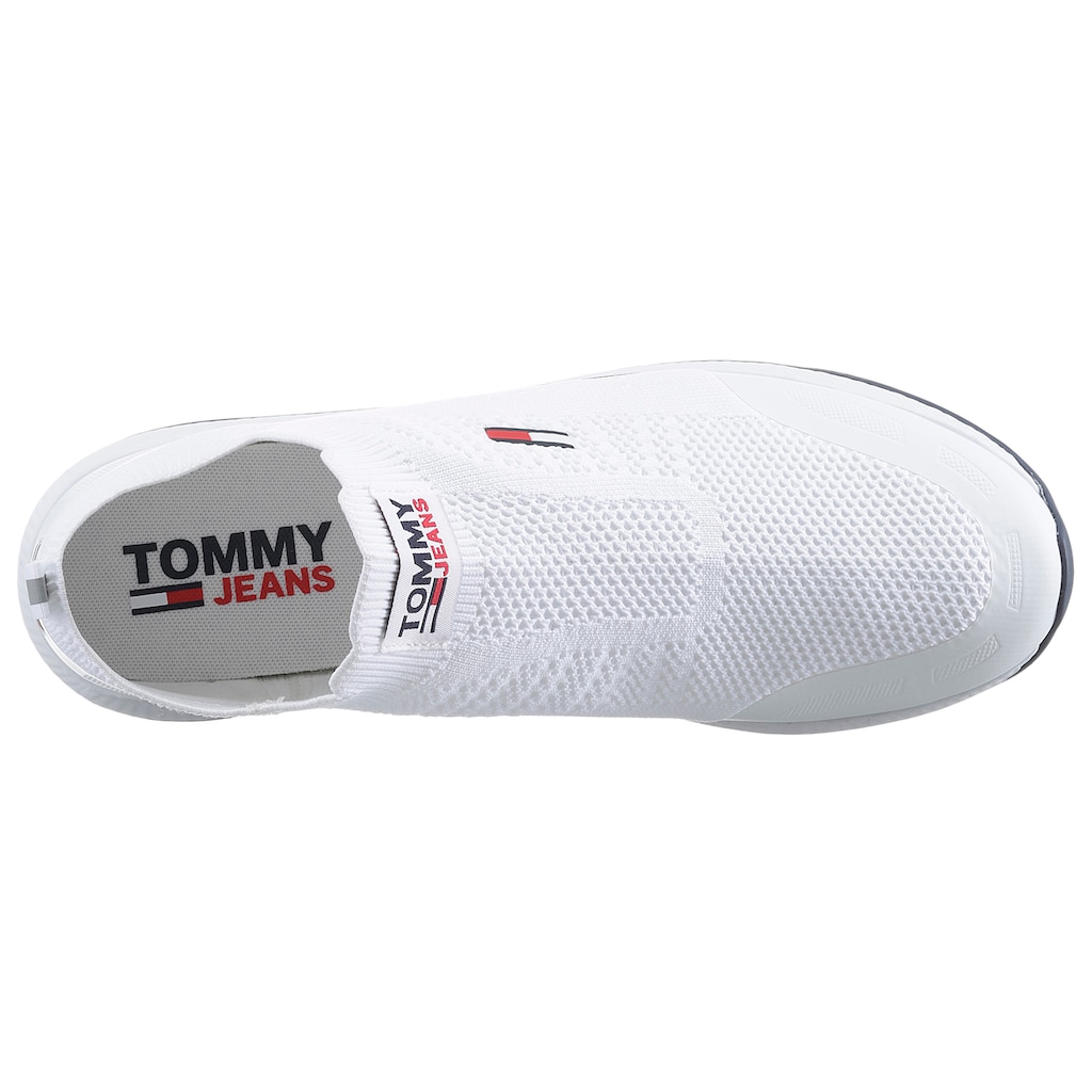 Tommy Jeans Slip-On Sneaker »TOMMY JEANS FLEXI SOCK RUNNER« mit praktischer Anziehlasche
