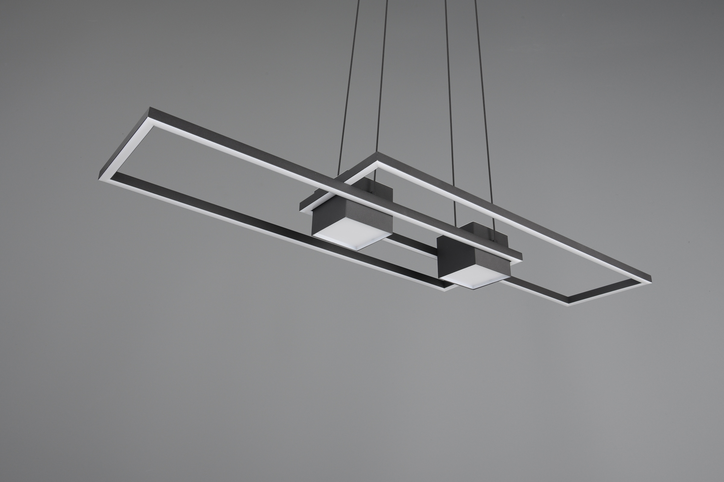 TRIO Leuchten LED Pendelleuchte »ALBANY, LED Hängelampe Wohnzimmer mit Fernbedienung, dimmbar, CCT« LED-Board 1 Stk. warmweiß - kaltweiß Lichtfarbe einstellbar, Memoryfunktion, Nachtlicht, up-and-down Licht