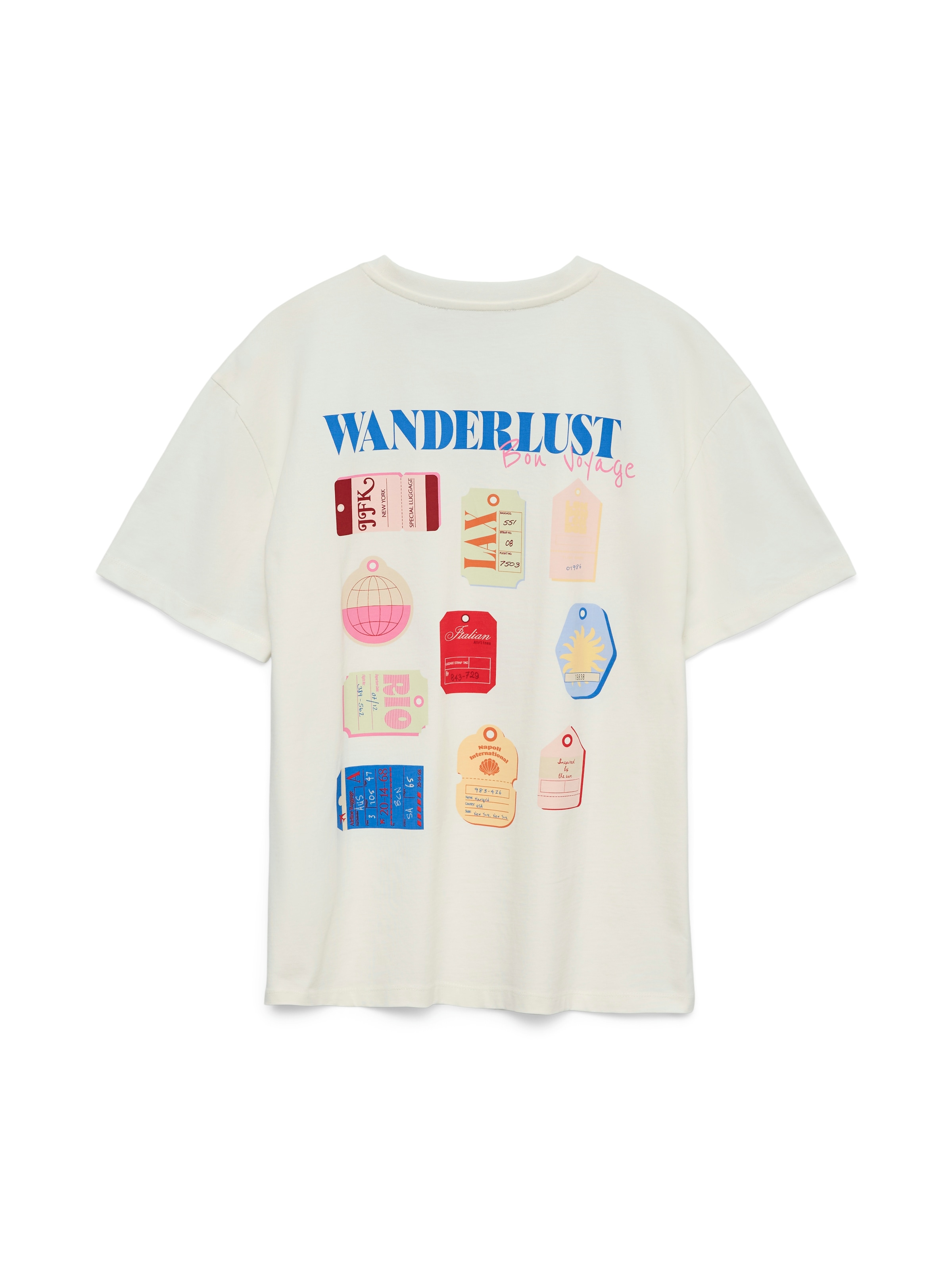 Vero Moda T-Shirt »VMNINNA MIA SS TOP BOX JRS« Baumwolle, Rückenprint