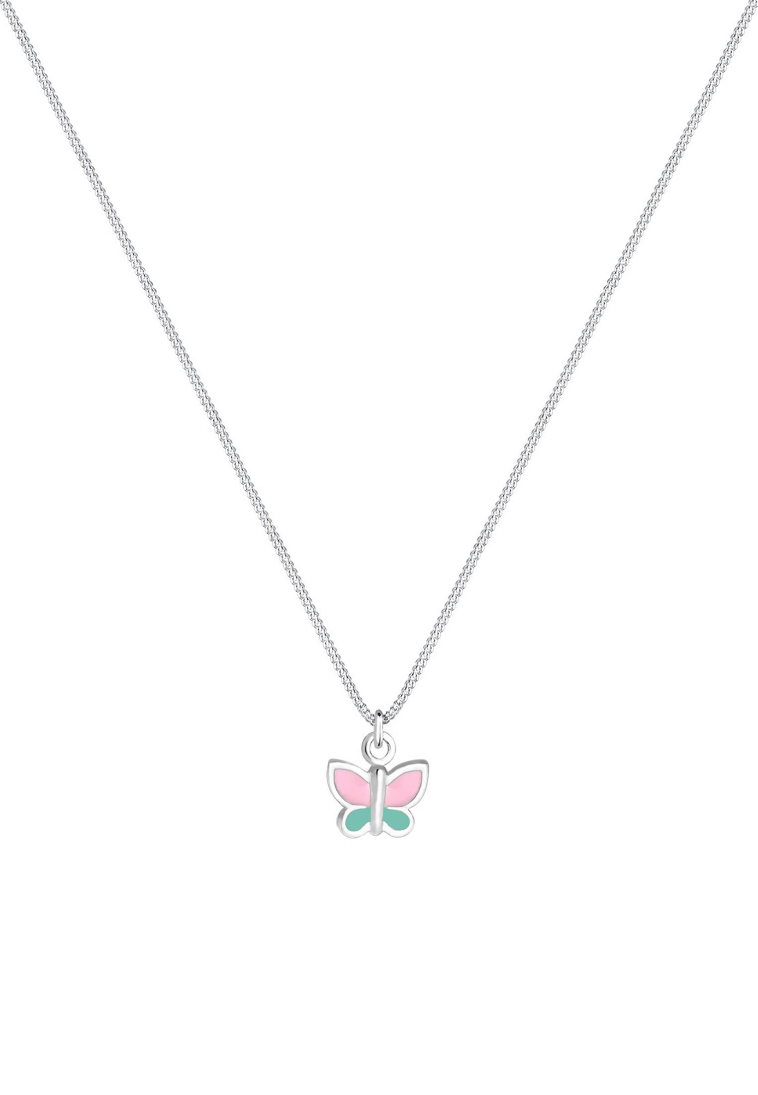 Elli Silberkette »Halskette Kinder Schmetterling 925 Sterling Silber«