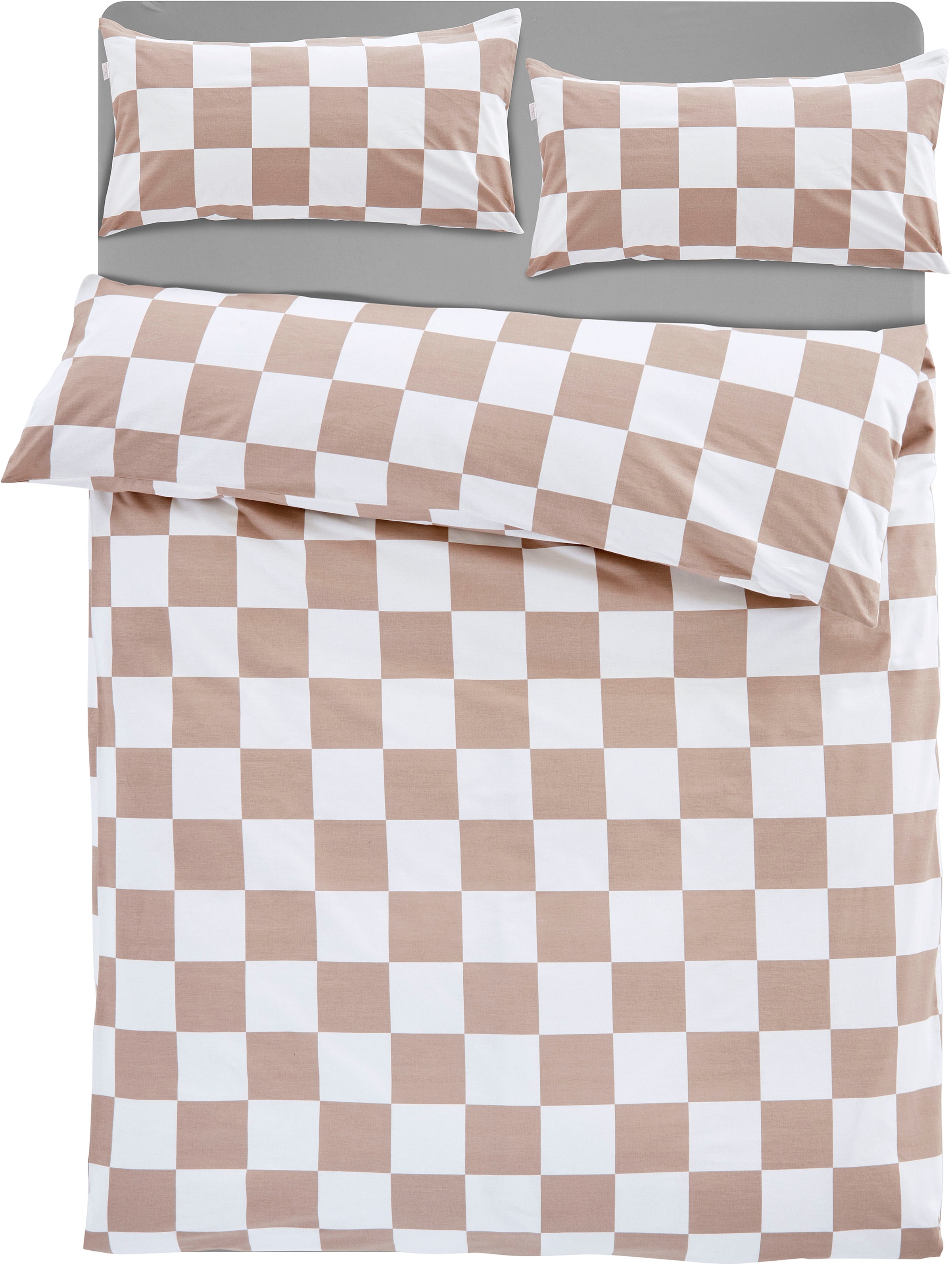 homsy by Ana Johnson Bettwäsche »Chessley« mit coolem Karo-Muster, ab Größe 135x200 cm, by Ana Johnson
