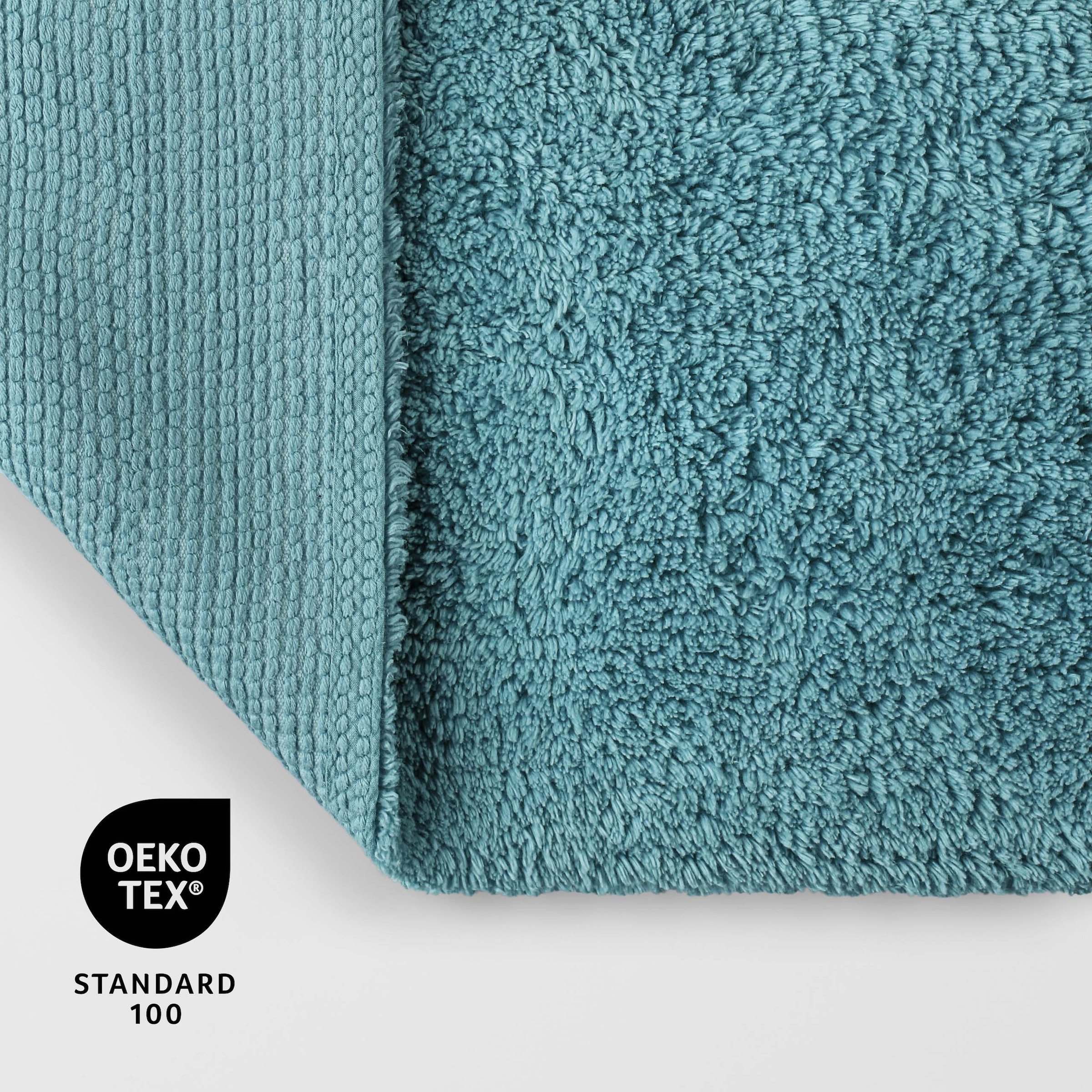 OTTO home Badematte »Selenne« Höhe 20 mm rutschhemmend beschichtet fußbodenheizungsgeeignet Badteppich, getuftet, modern, Uni, antirutsch, flauschig, Baumwolle