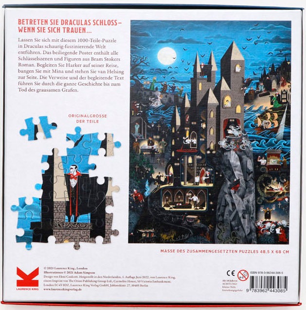 Laurence King Puzzle »Die Welt des Grafen Dracula«, Made in Europe